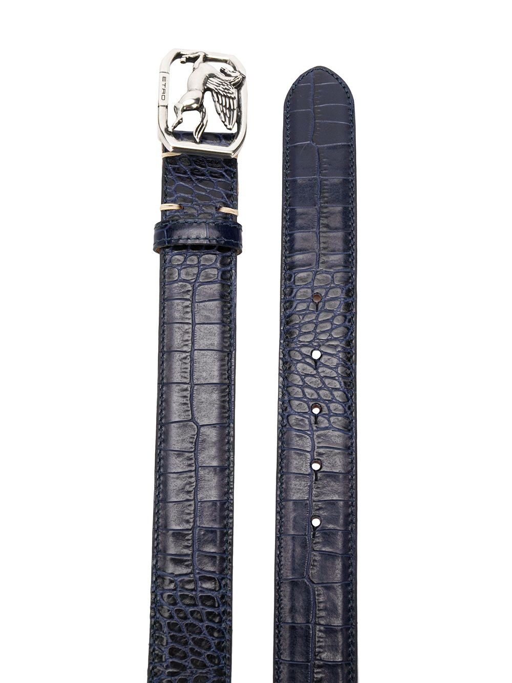 Pegasus buckle leather belt - 2