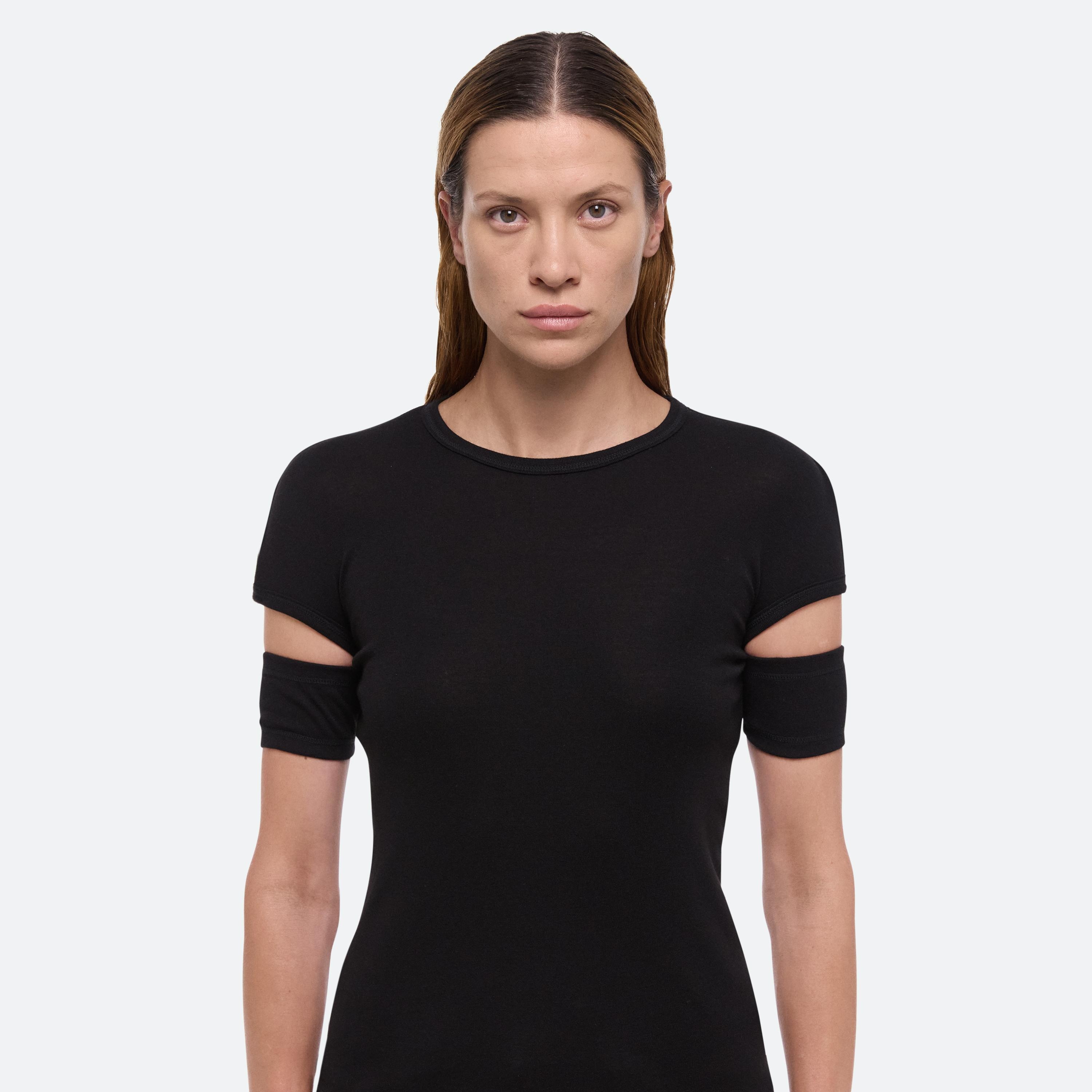 SLASHED SHRUNKEN TEE - 6