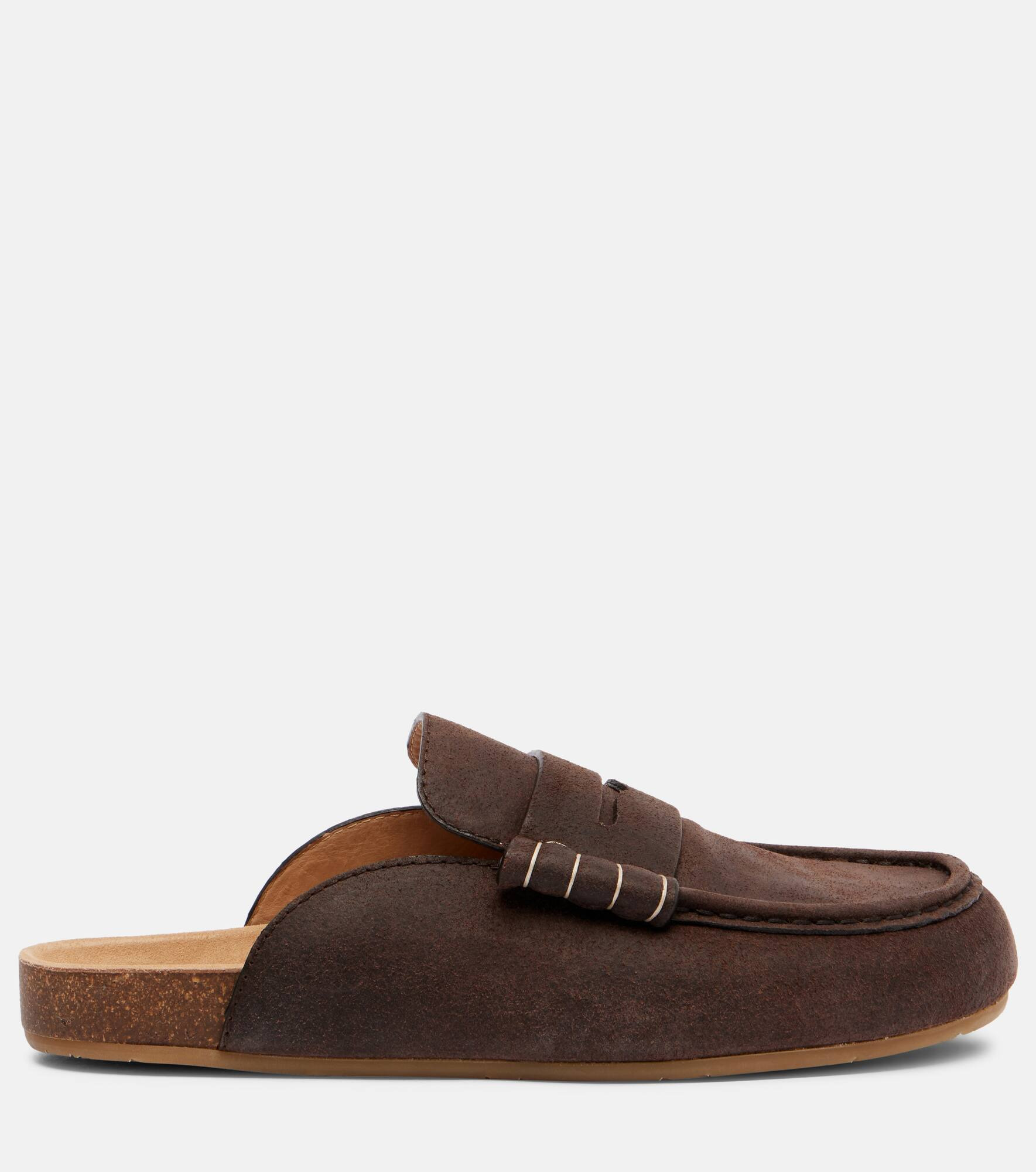 Suede mules - 4