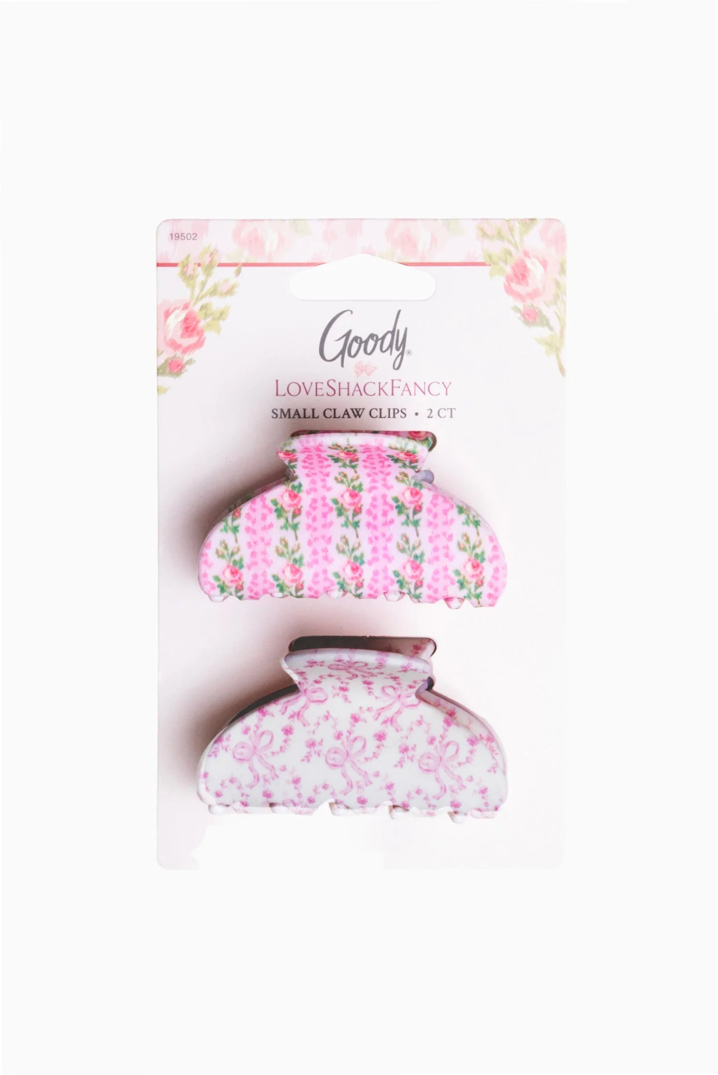 Goody x Love Shack Fancy Small Claw Clip - 2ct - Blooming Heirloom and Coquette Bow - 1