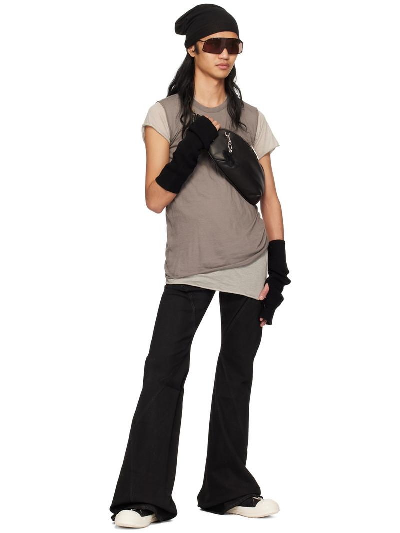 Black Bias Bootcut Jeans 4