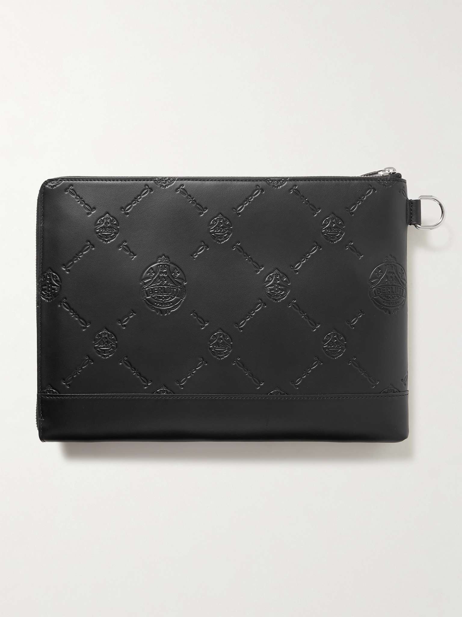 Logo-Embossed Leather Pouch - 4