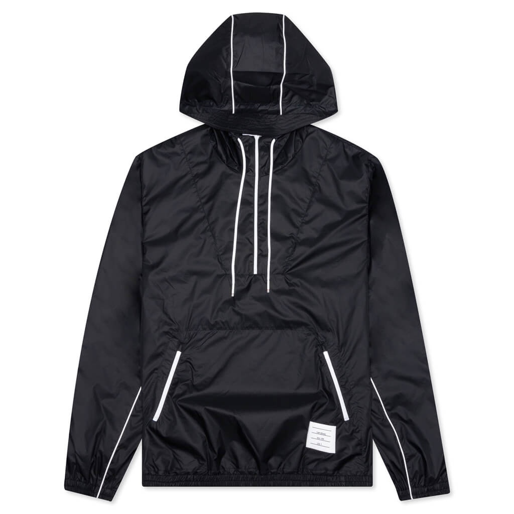 THOM BROWNE FLYWEIGHT RIPSTOP HALF ZIP ANORAK - NAVY - 1