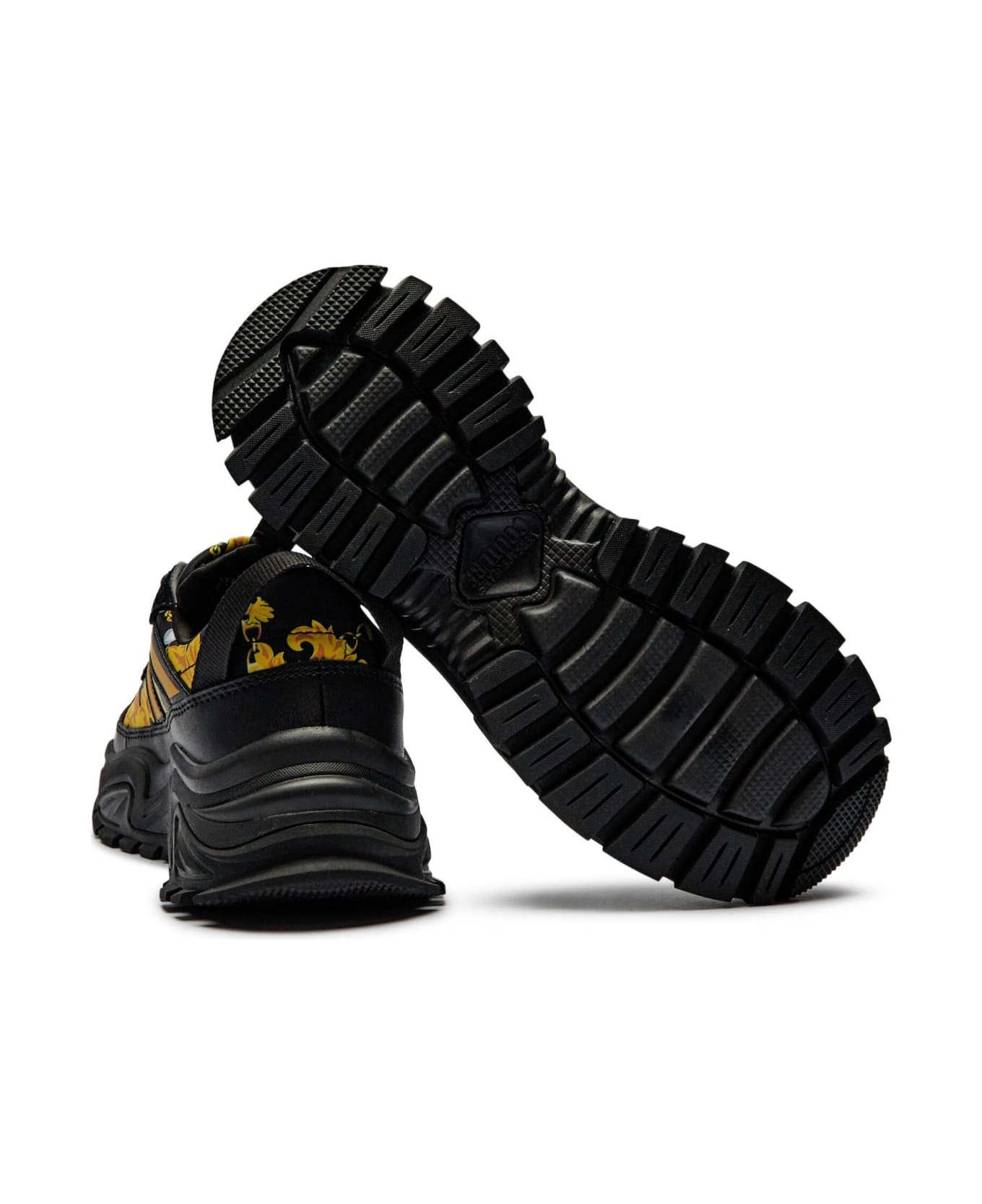 Versace Jeans Couture Sneakers Black And Gold - 3