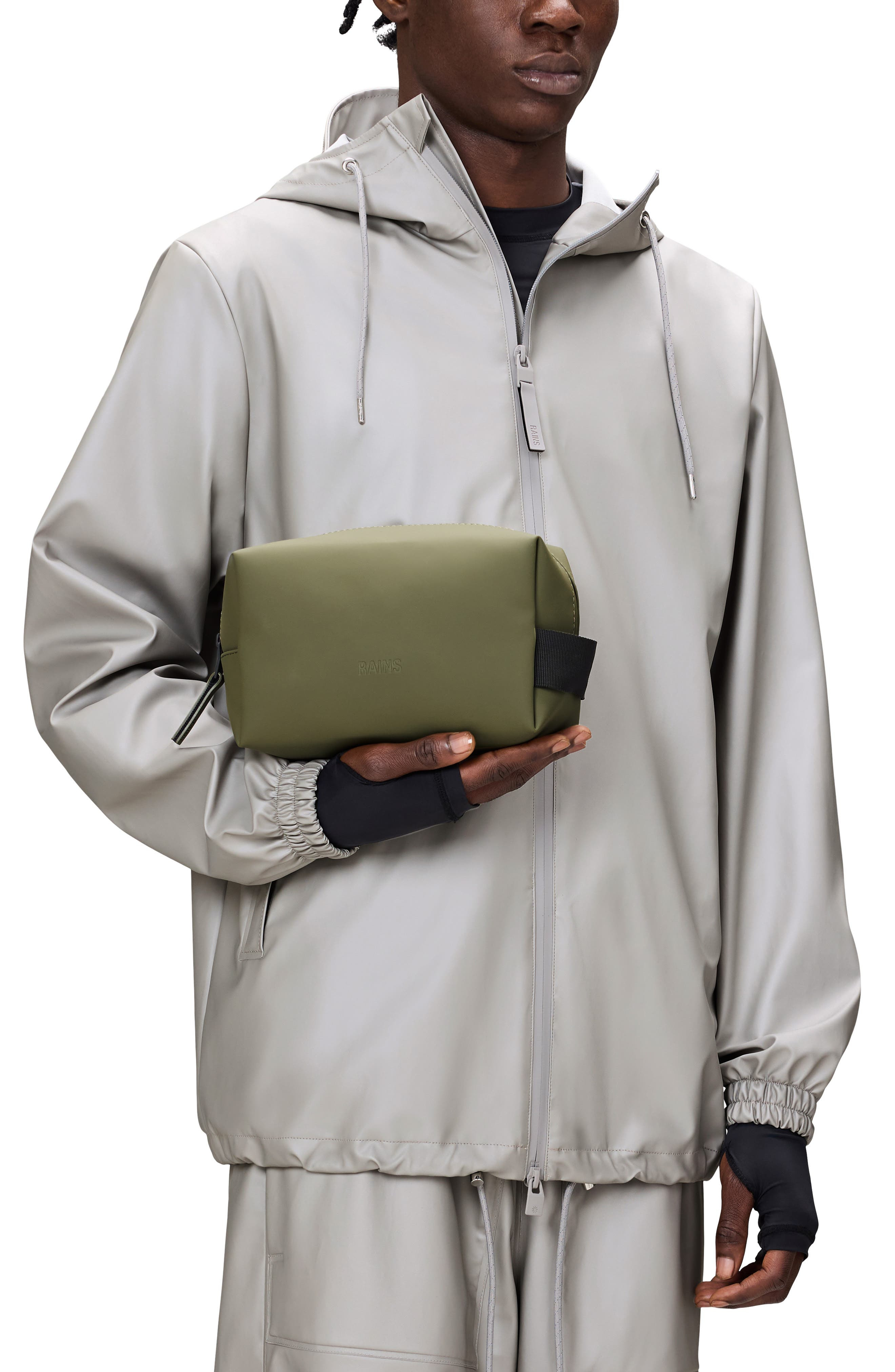 Rains Small Waterproof Toiletry Bag in Marsh at Nordstrom - 4