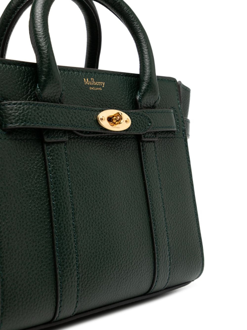 Micro Zipped Bayswater Mulberry Green Small Classic Grain - 4