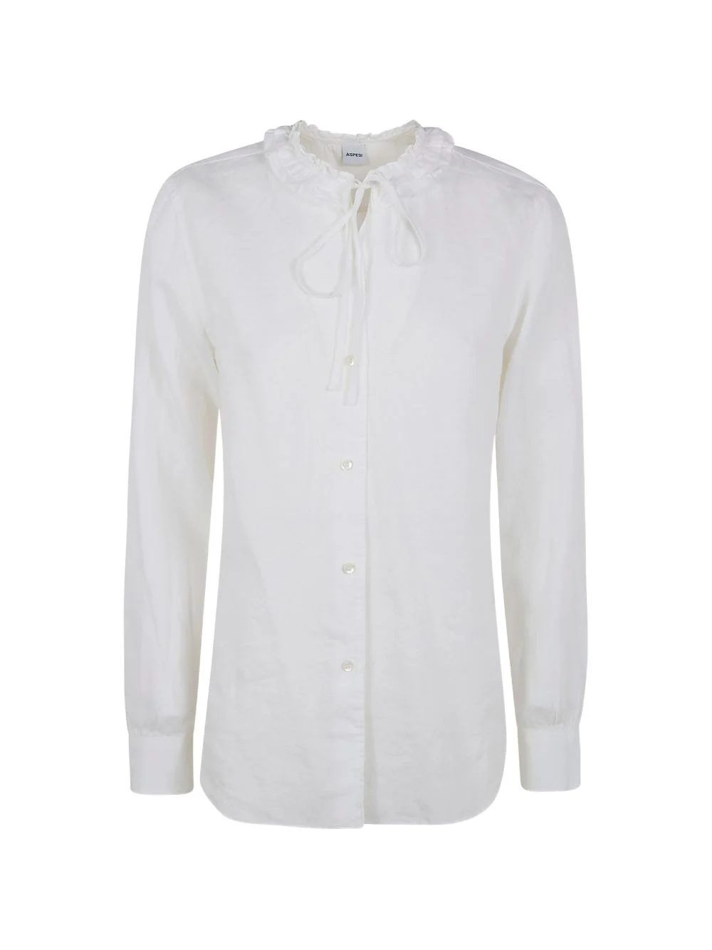 ruffled-collar shirt - 1