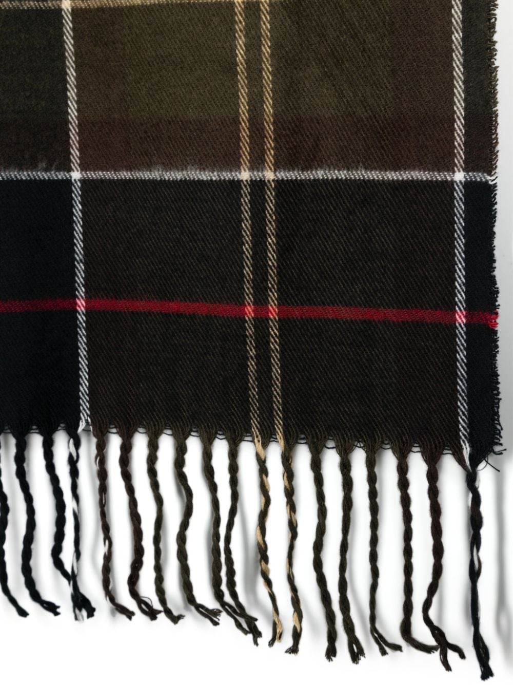 plaid-checked scarf set - 3
