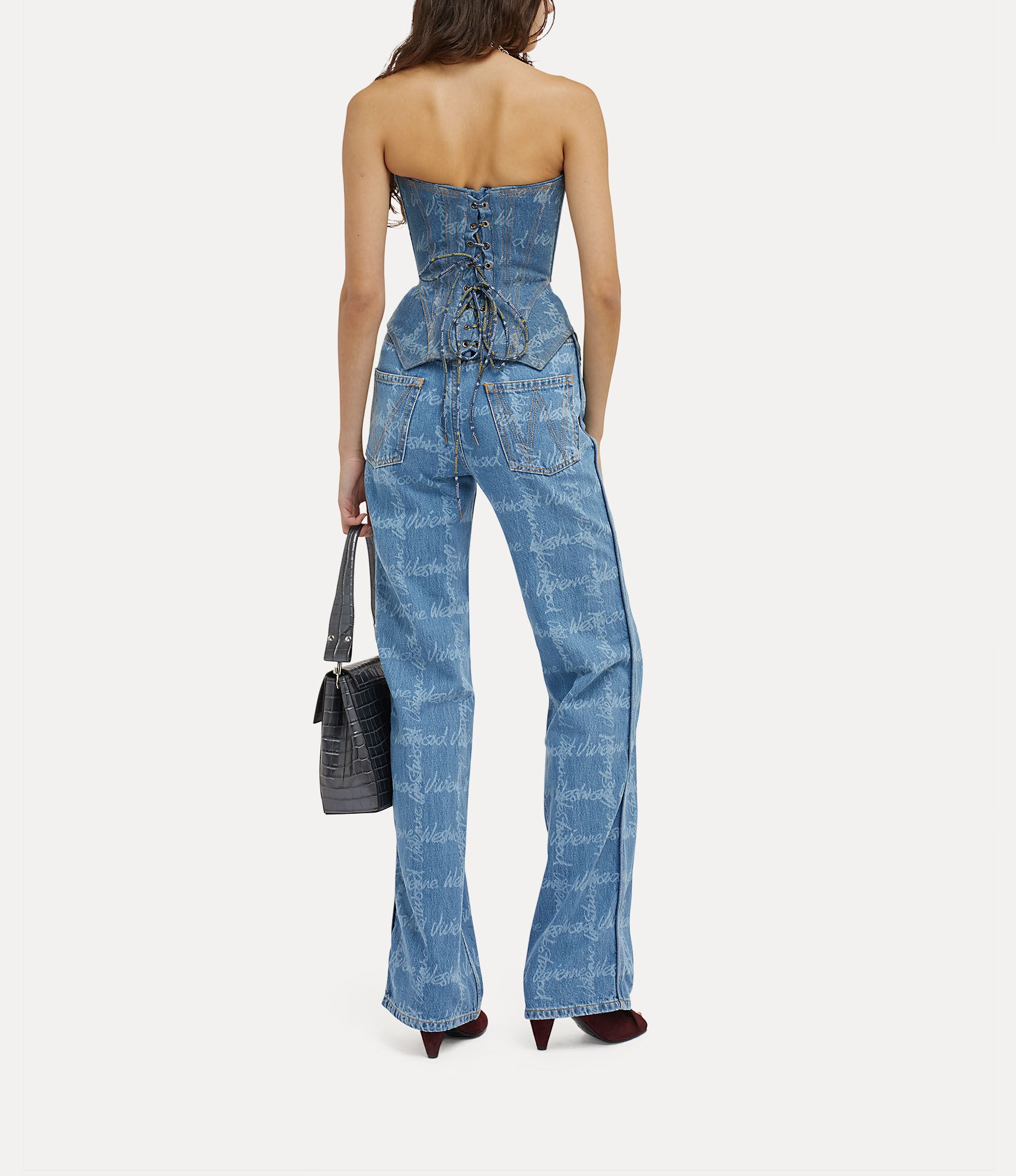 ☆Vivienne Westwood☆RAY ジーンズ W Ray 5 Pocket mid-rise flared jeans in blue - Vivienne