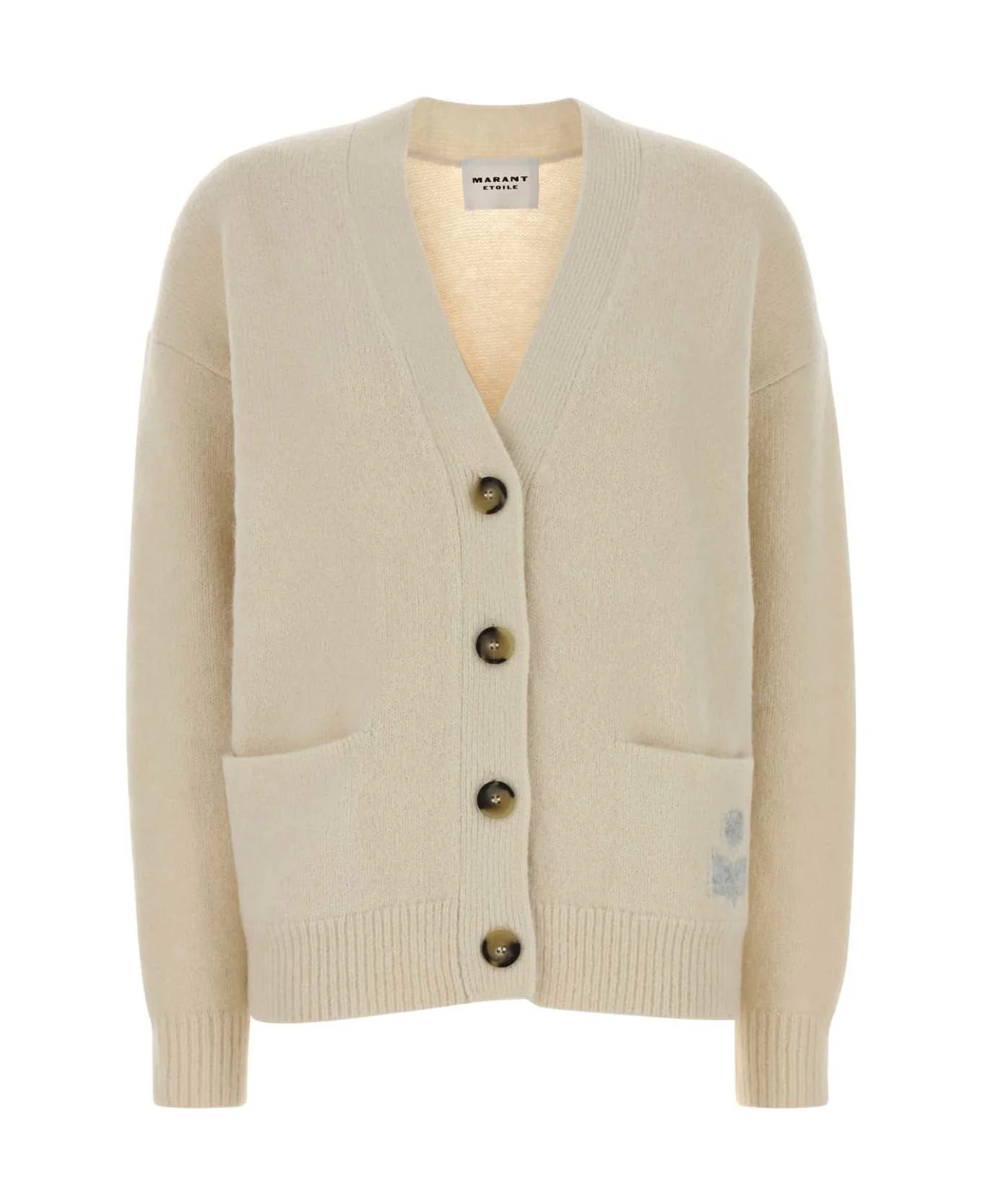 Ivory Alpaca Blend Eborah Cardigan - 1