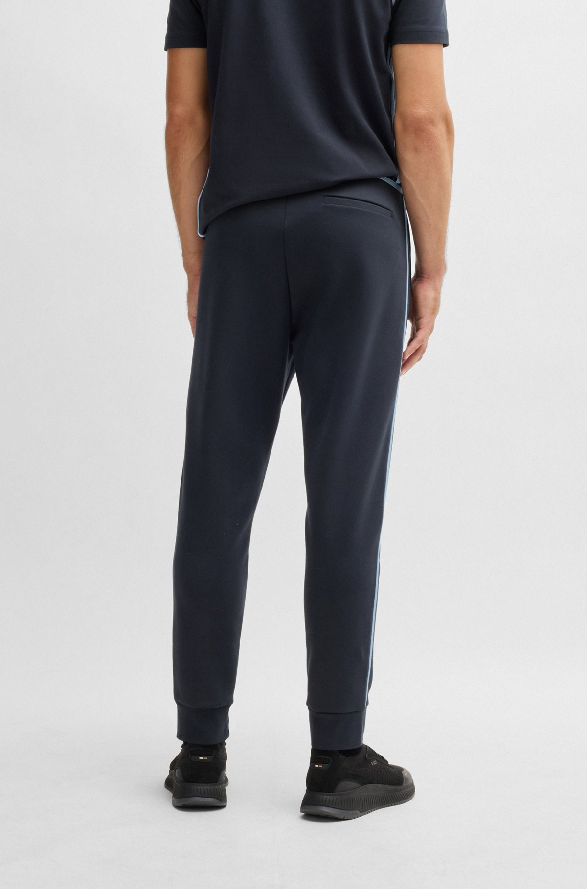 TRACKSUIT BOTTOMS WITH TAPE AND LOGO - 5
