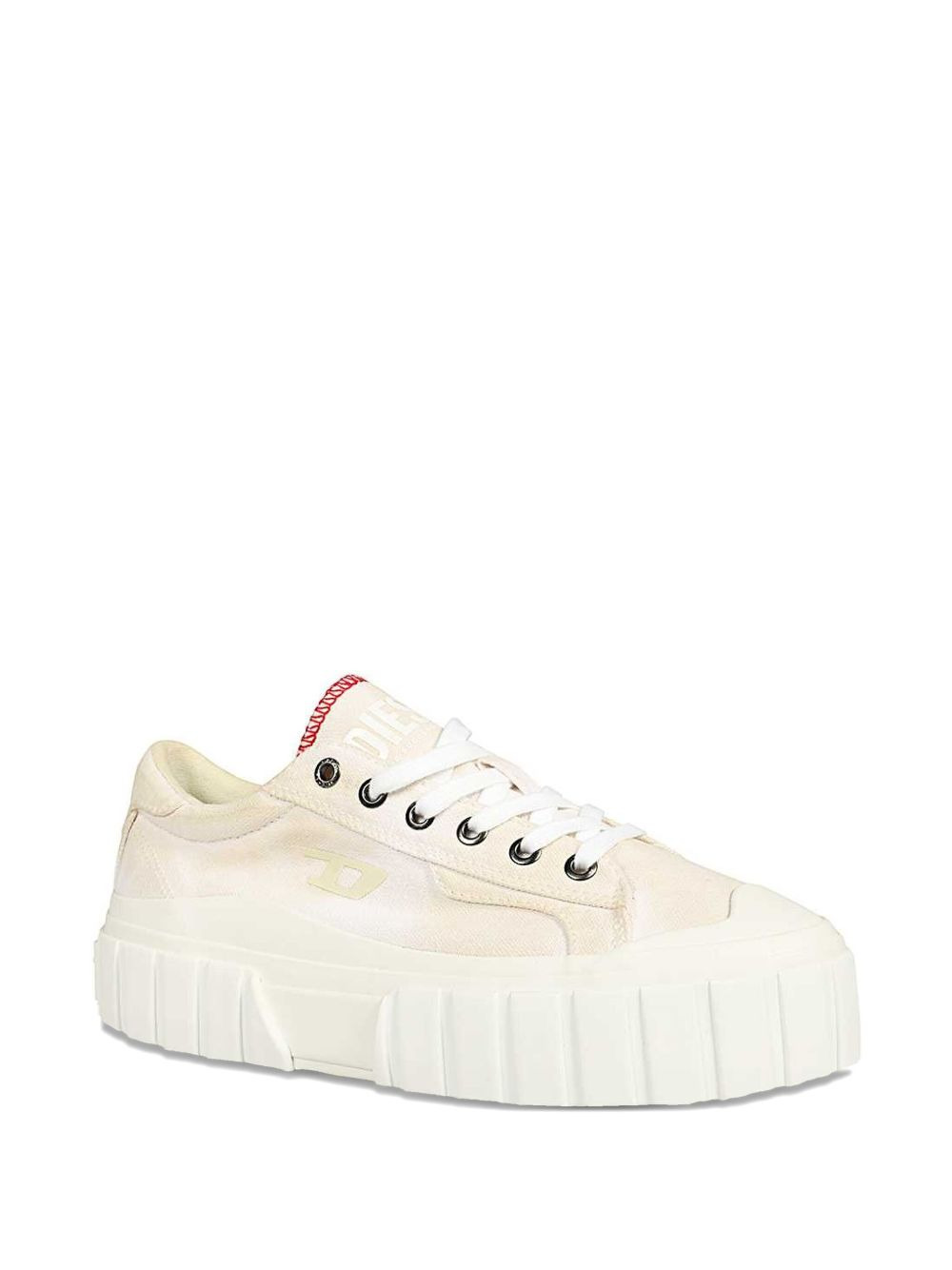 round-toe platform sneakers - 2