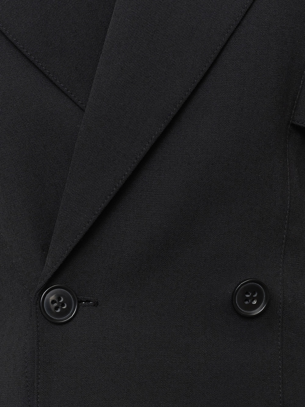 Fitted Storm Flap Blazer in Black - 3