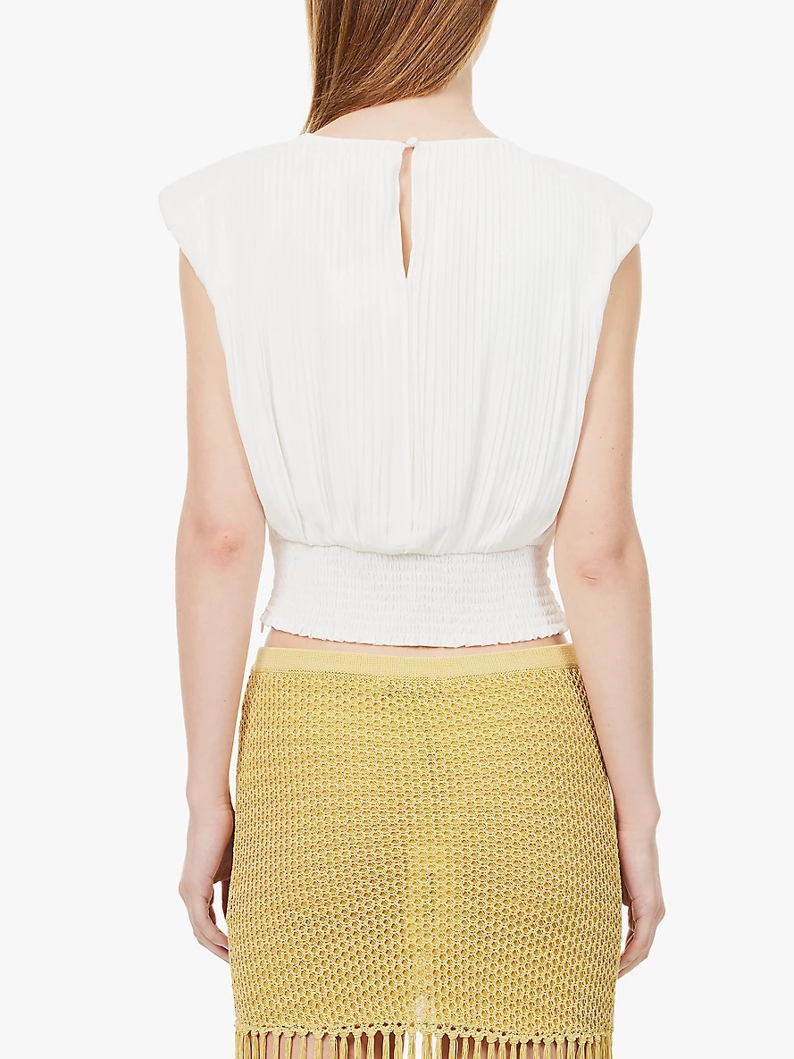 Matilda pleated woven top - 4