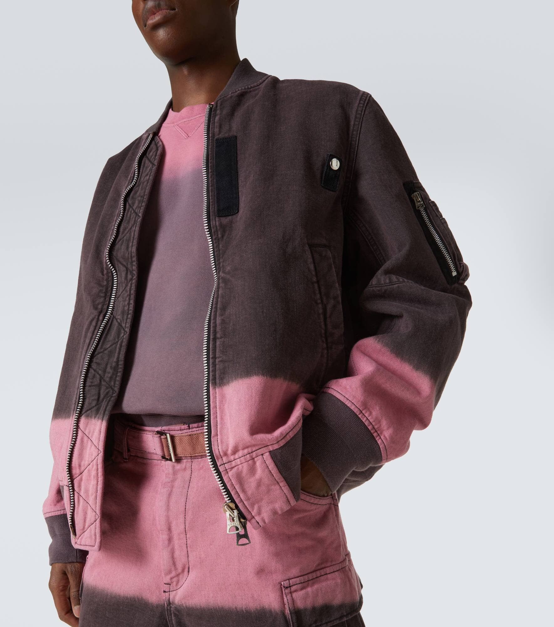 Ombré cotton blouson - 5