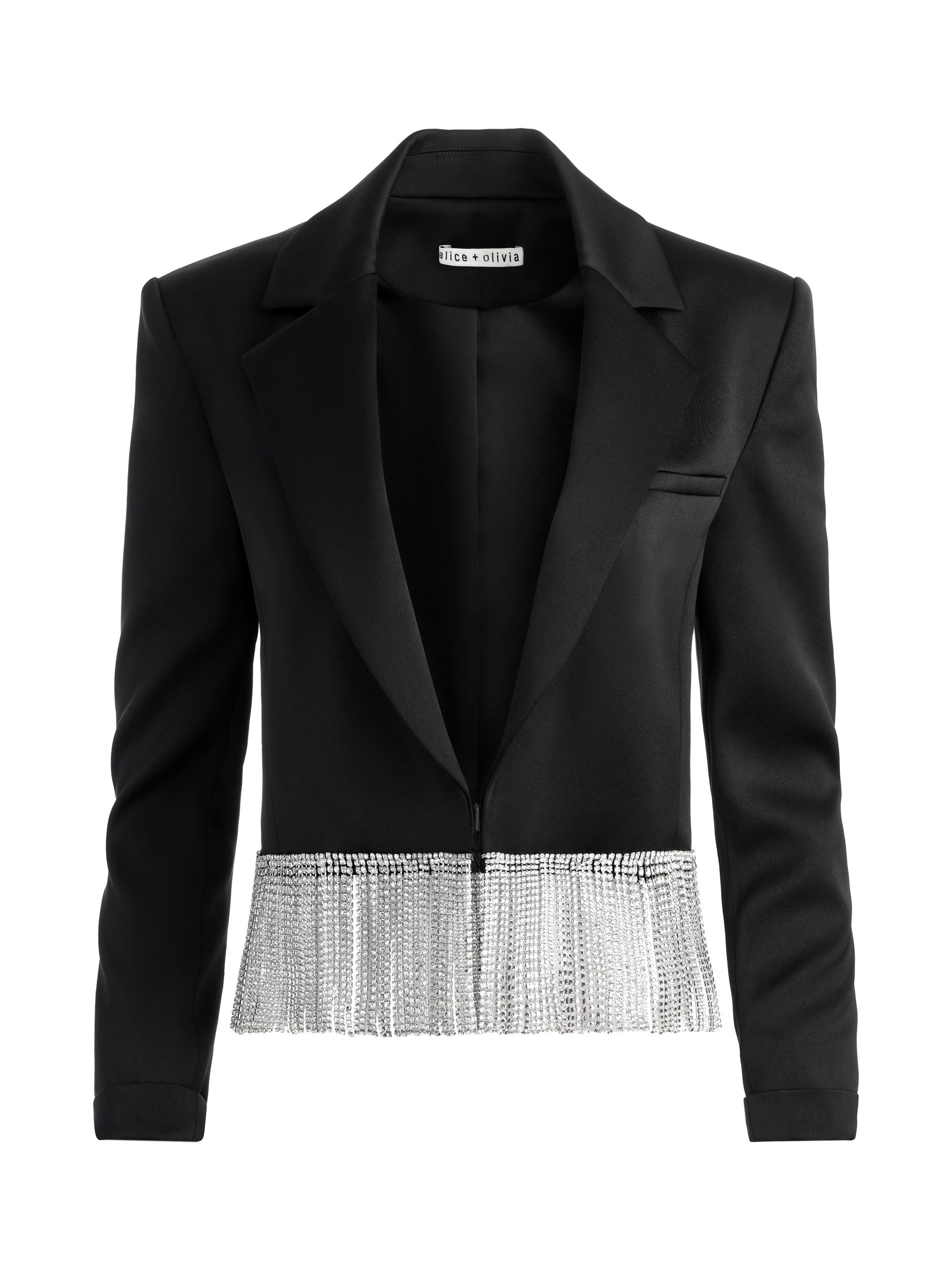 SHAN CRYSTAL FRINGE BLAZER - 1