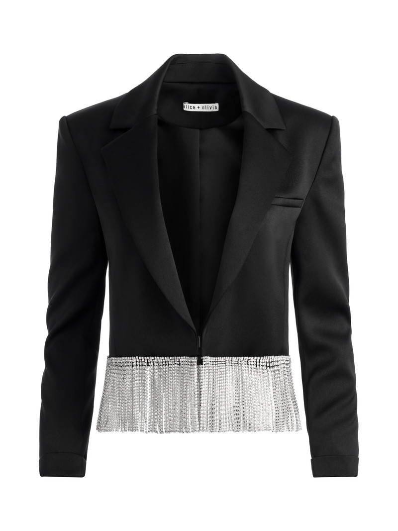SHAN CRYSTAL FRINGE BLAZER 1
