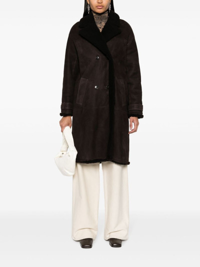 Yves Salomon double-breasted mid-length coat outlook