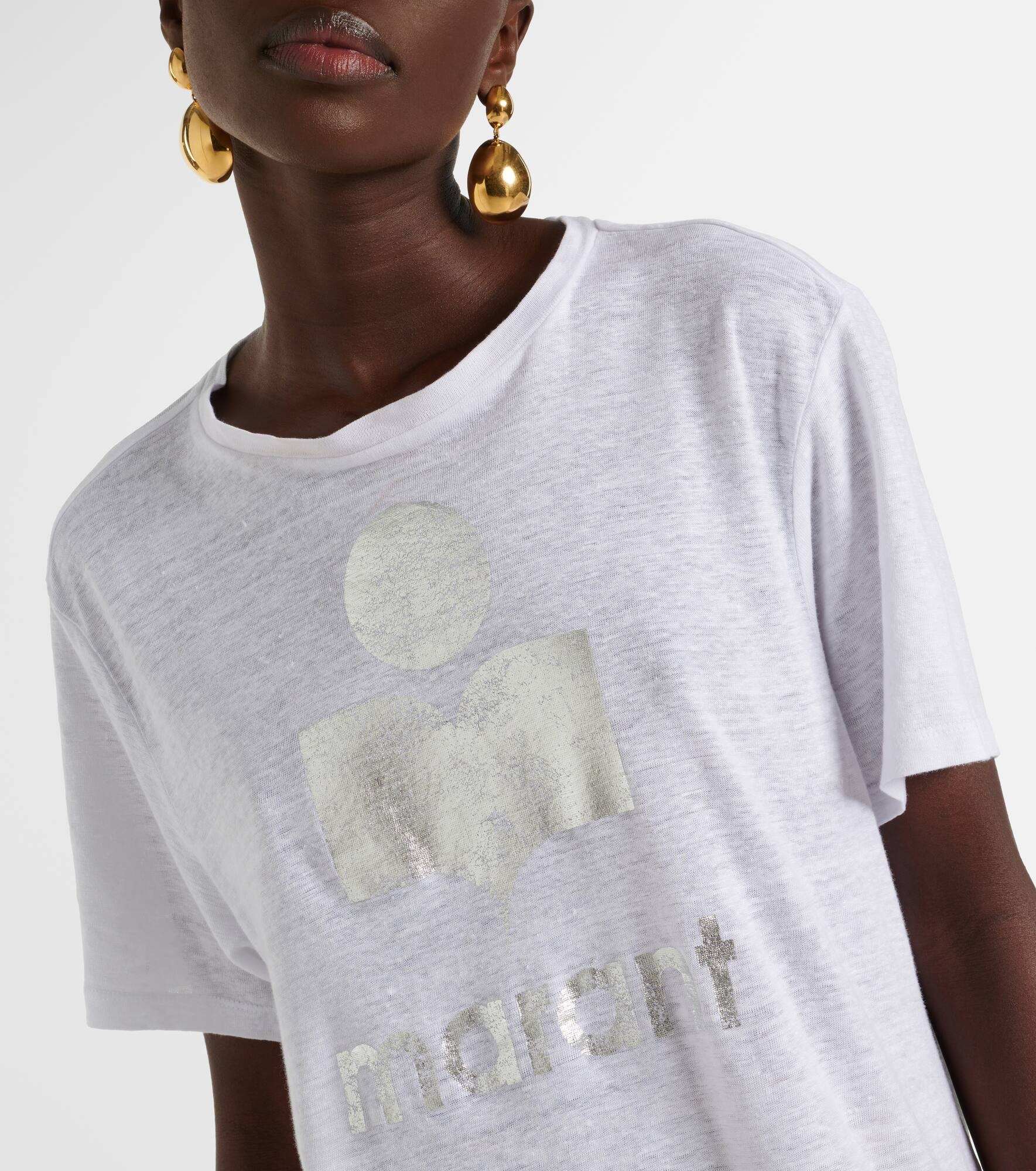 Zewel printed linen T-shirt - 5
