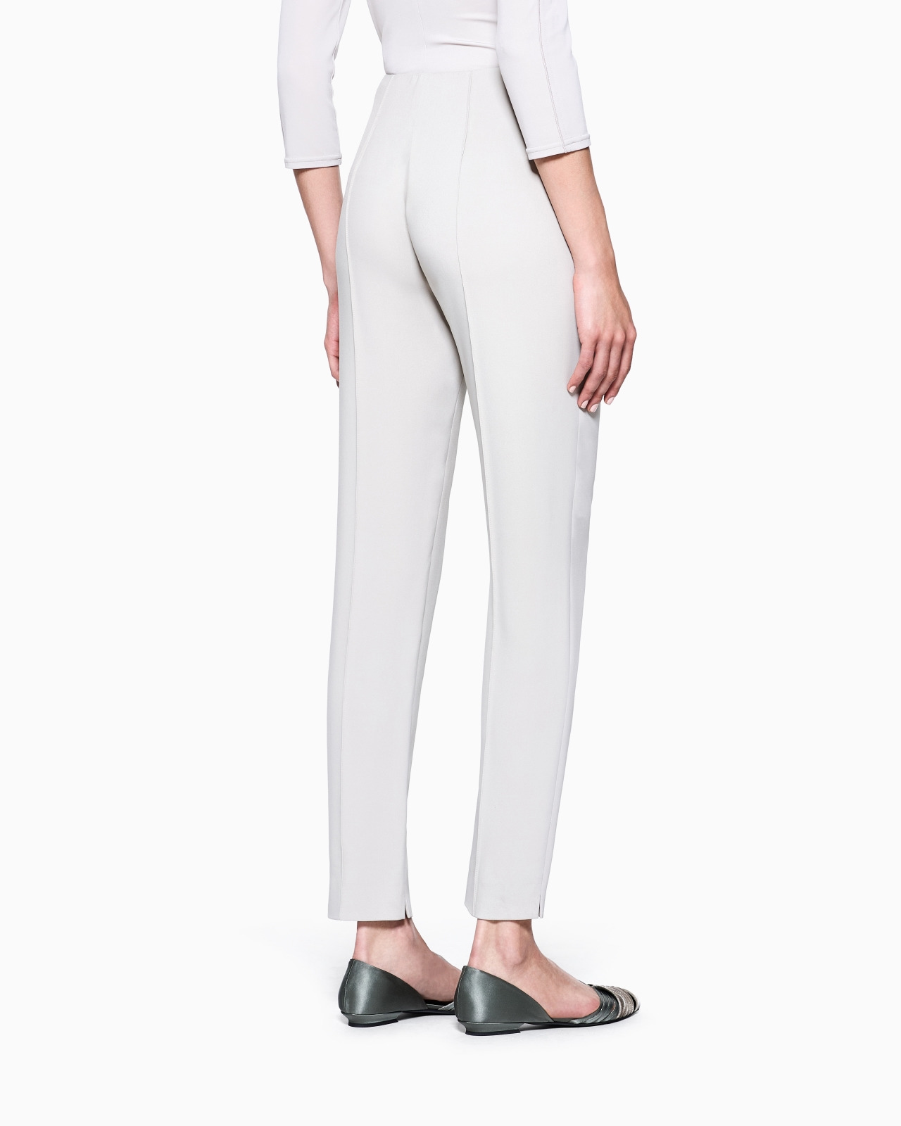 STRAIGHT-LEG TROUSERS IN VISCOSE CADY - 3