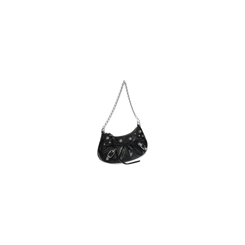BALENCIAGA Women's Le Cagole Mini Purse With Chain in Black outlook