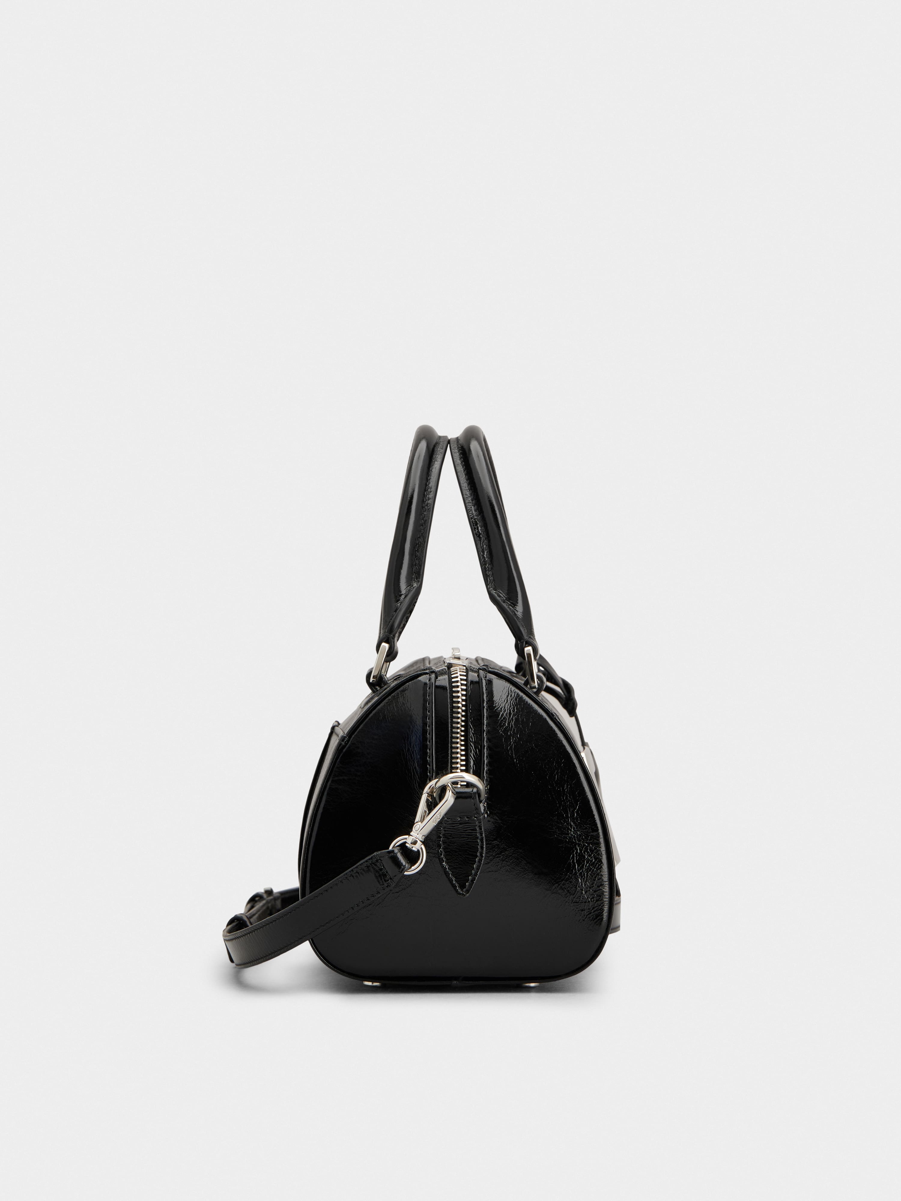 ショルダーバッグ・ポシェット Roger Vivier Belle Vivier Mini Bowling Bag In Black Patent L Viv' Choc Bag in leather Black Woman RBWAOGJ0200YDRPZB999