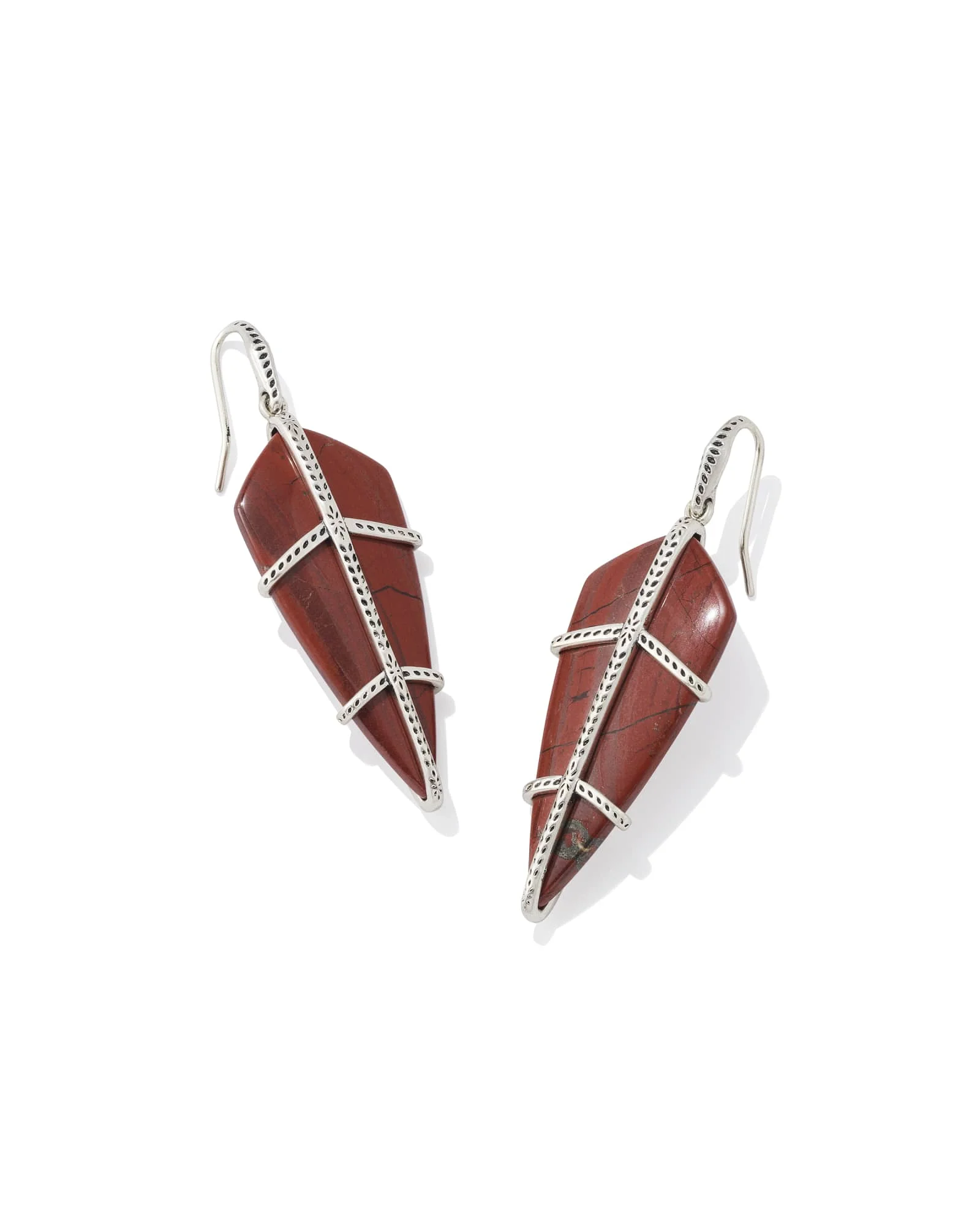 Trinity Vintage Silver Drop Earrings - 1