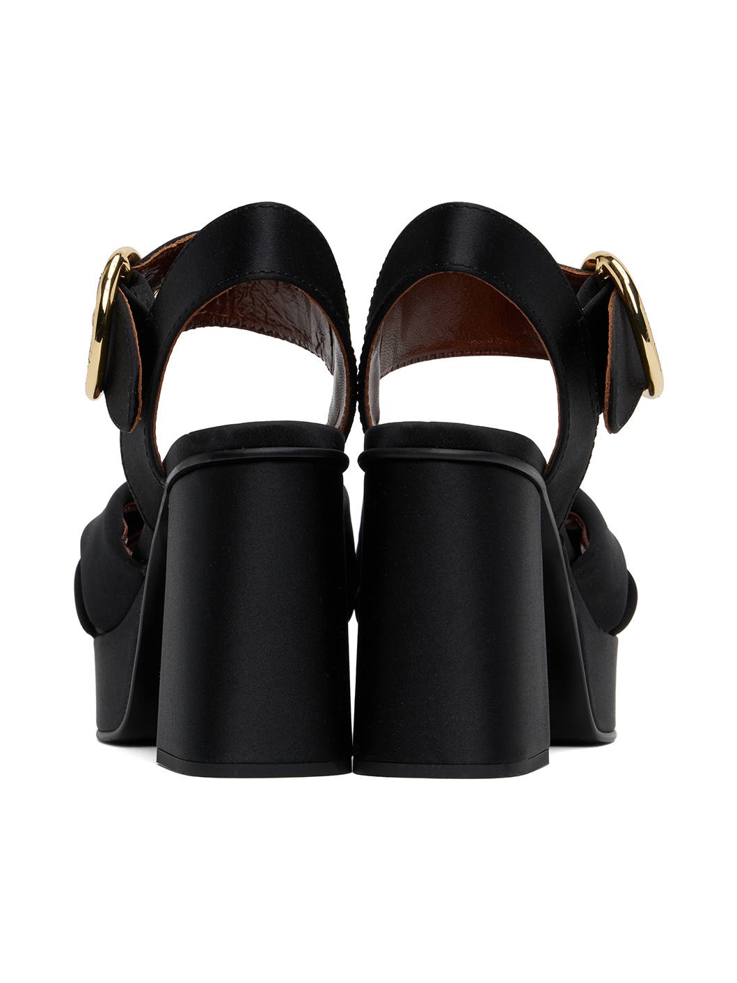 Black Lyna Heeled Sandals - 2