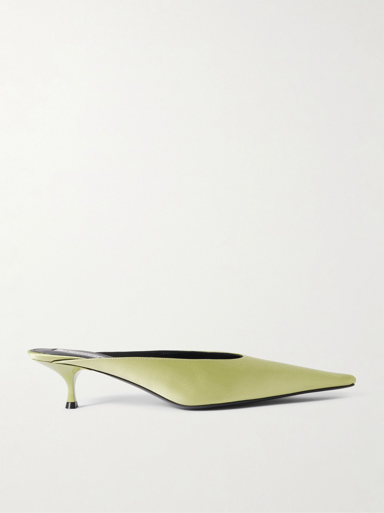 Sloan satin mules Light green - 1