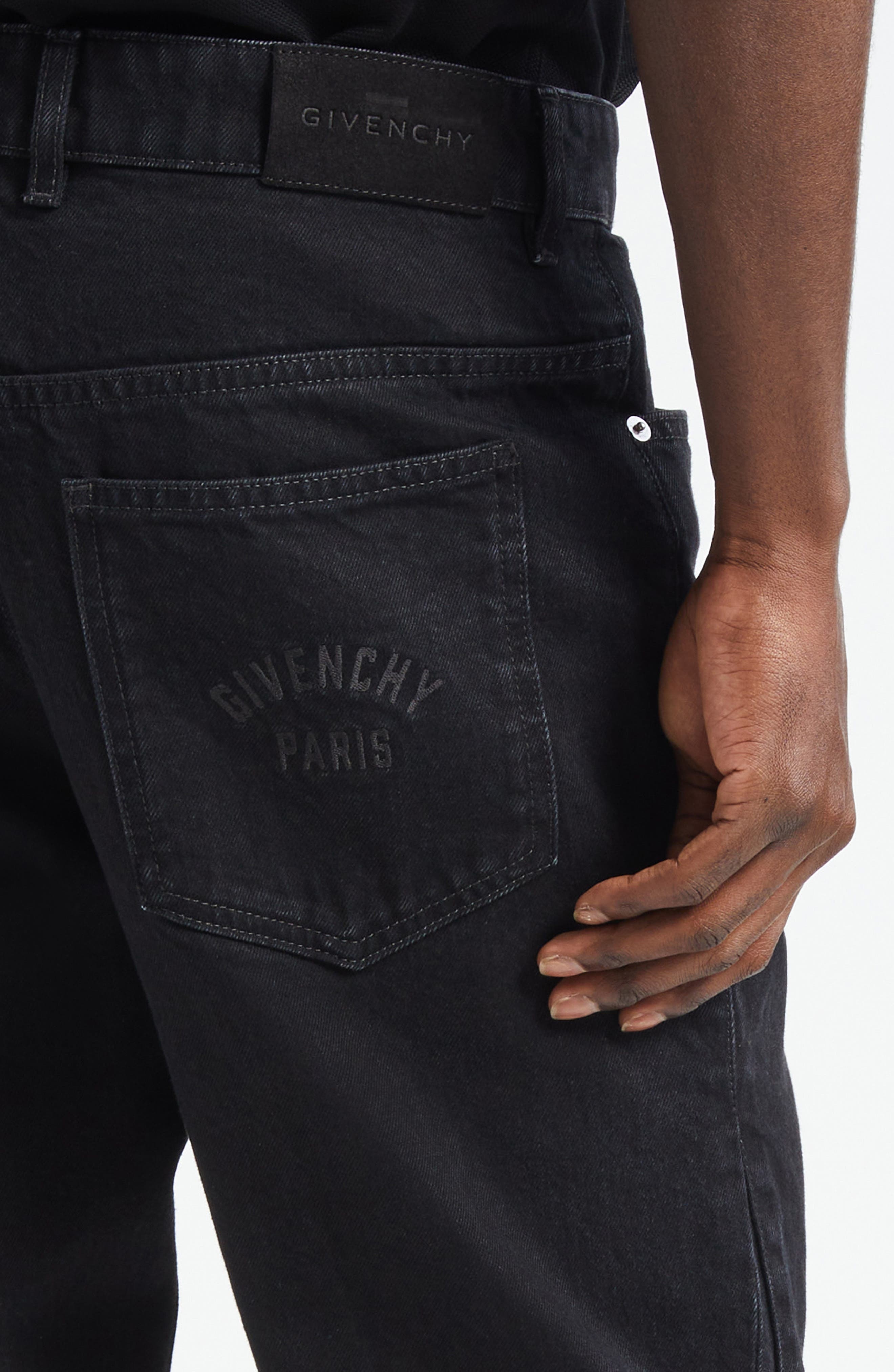 Givenchy Straight Leg Jeans in Black at Nordstrom - 5