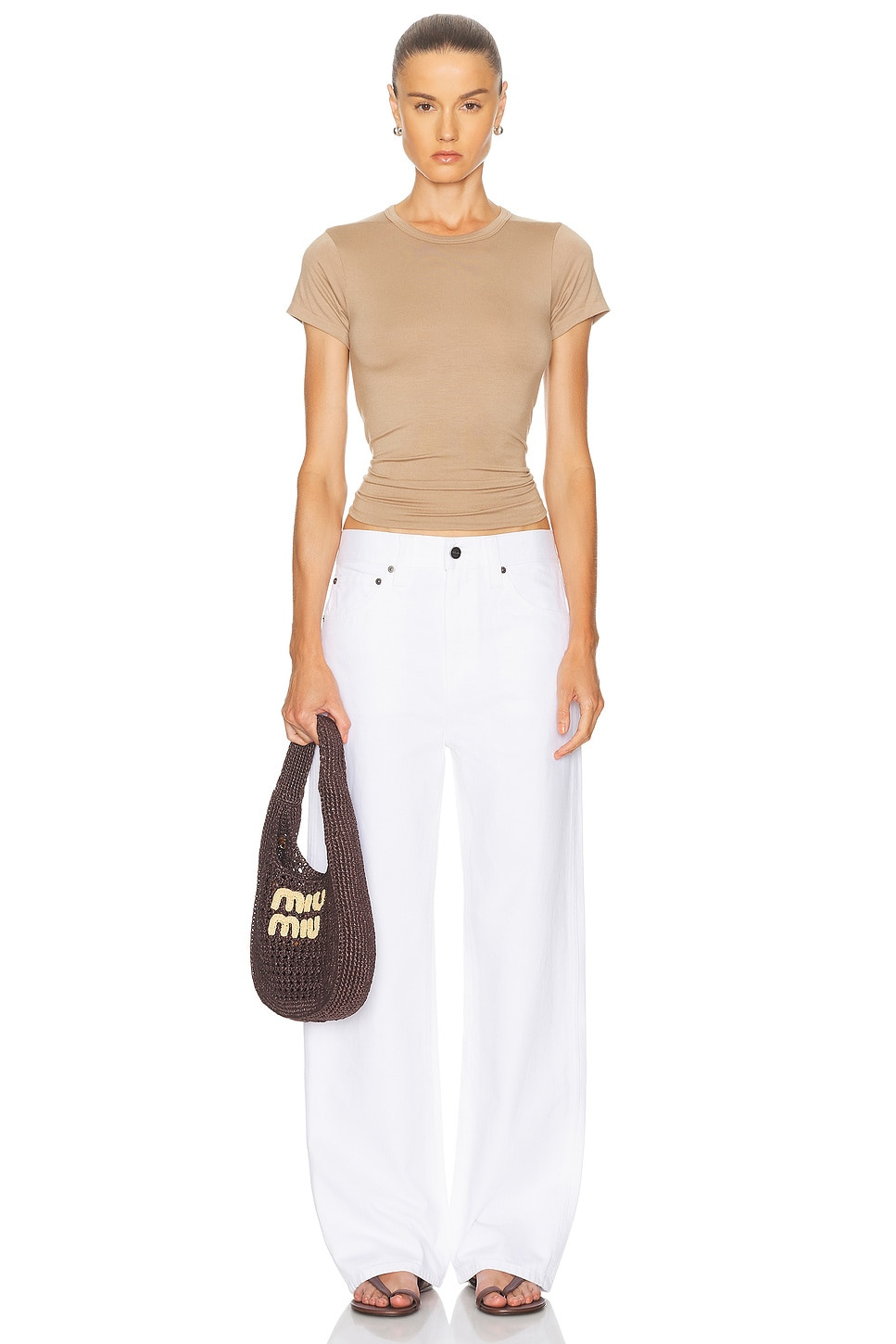 Fitted Crewneck Short Sleeve T-Shirt - 4