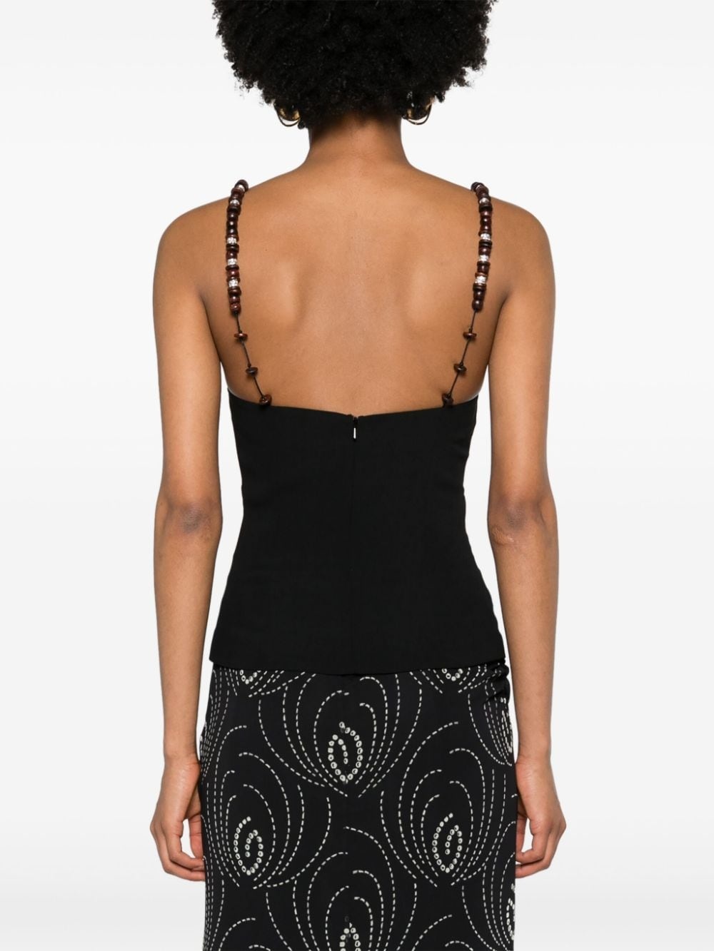 Solarte beaded crepe blouse - 4