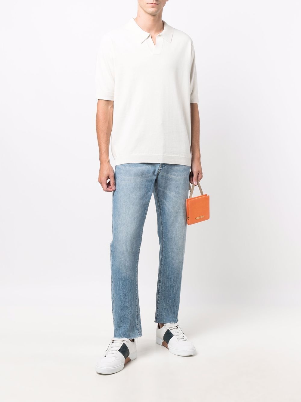 spread-collar polo shirt - 2