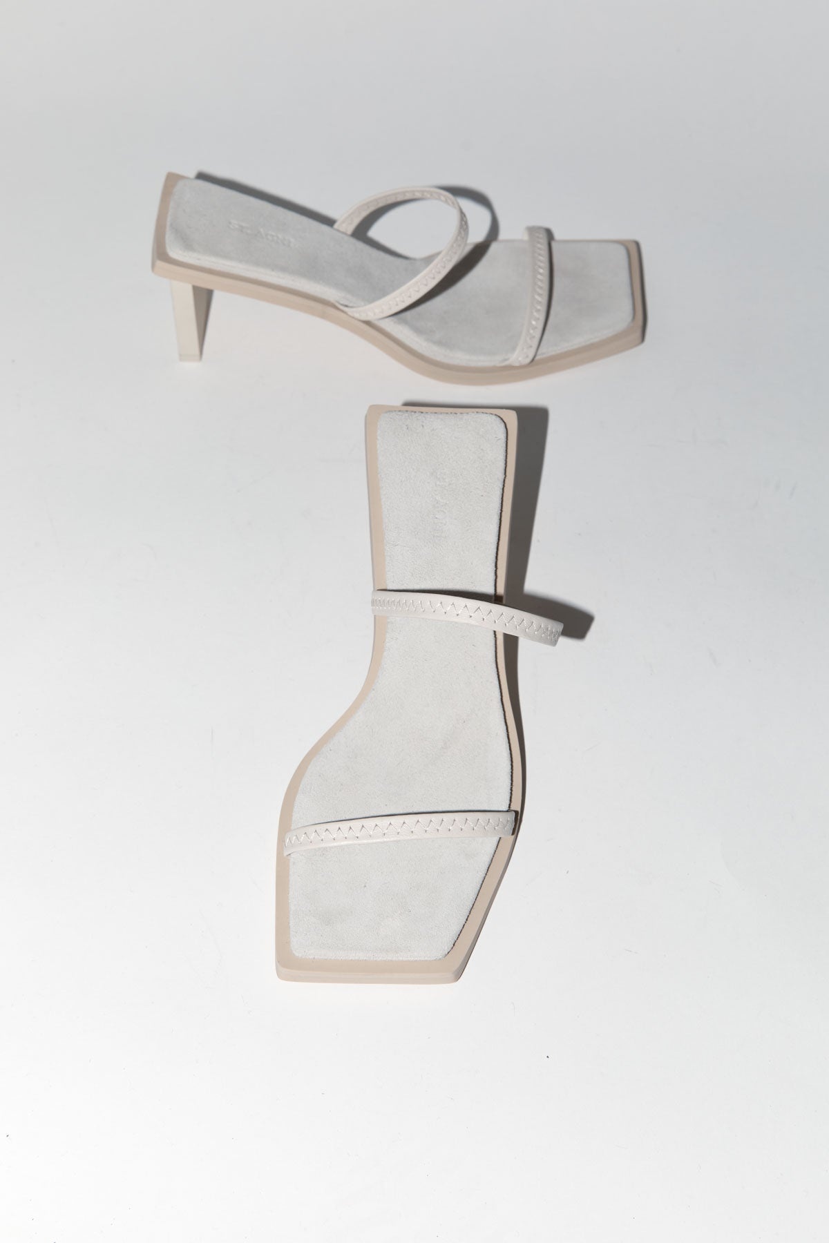 Fine Strap Heel - Cool White - 2