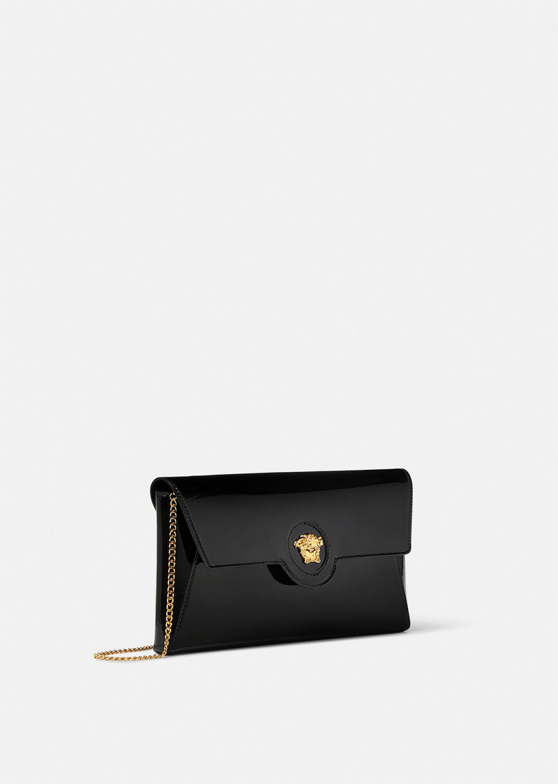 VERSACE La Medusa Patent Clutch outlook