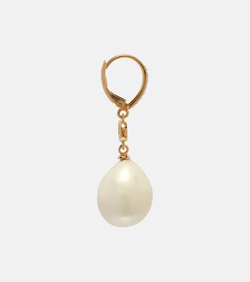 Valentino VLogo faux pearl drop earrings outlook