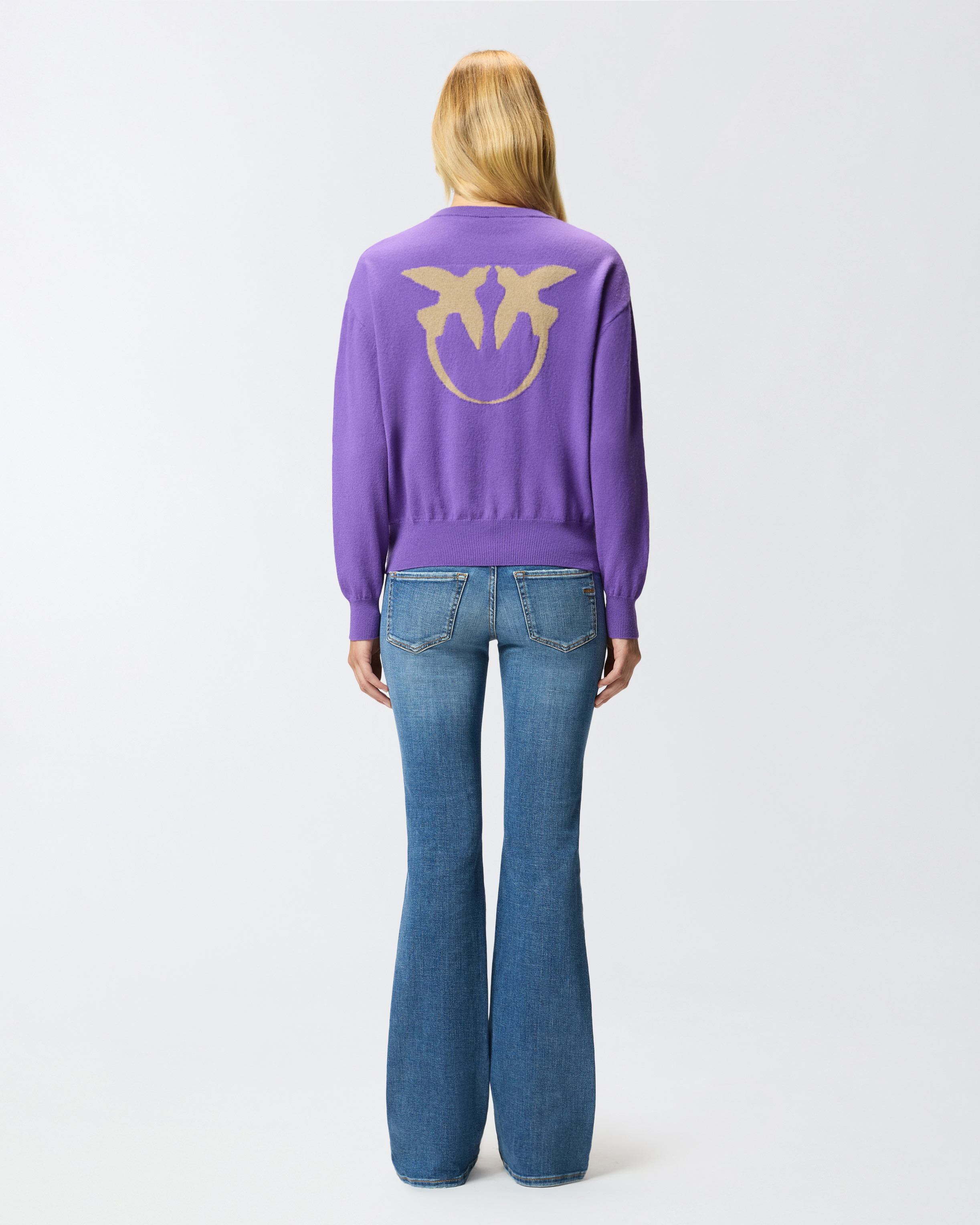 SWEATER WITH LOVE BIRDS MAXI-LOGO - 4