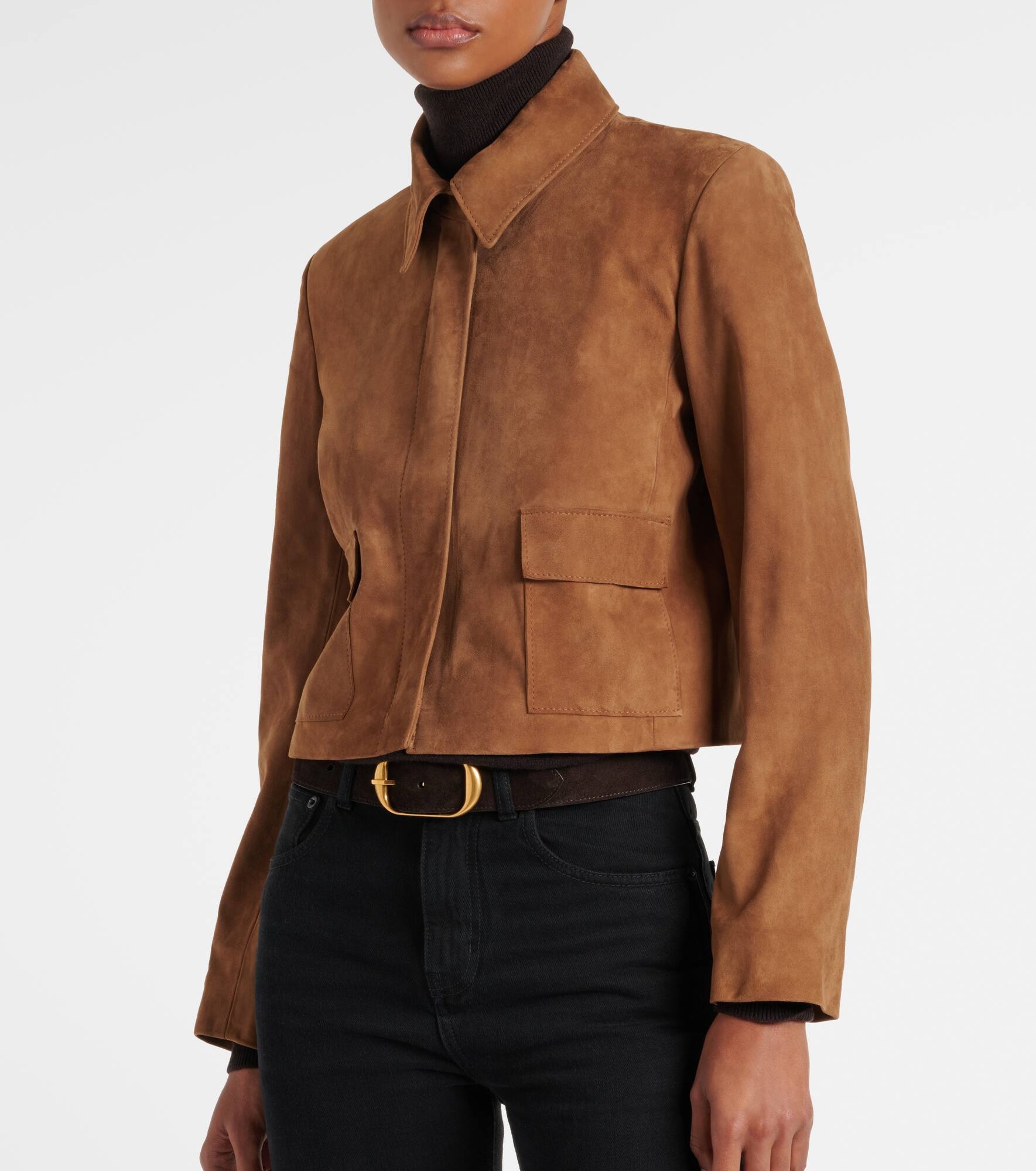 Bleeker cropped suede jacket - 6