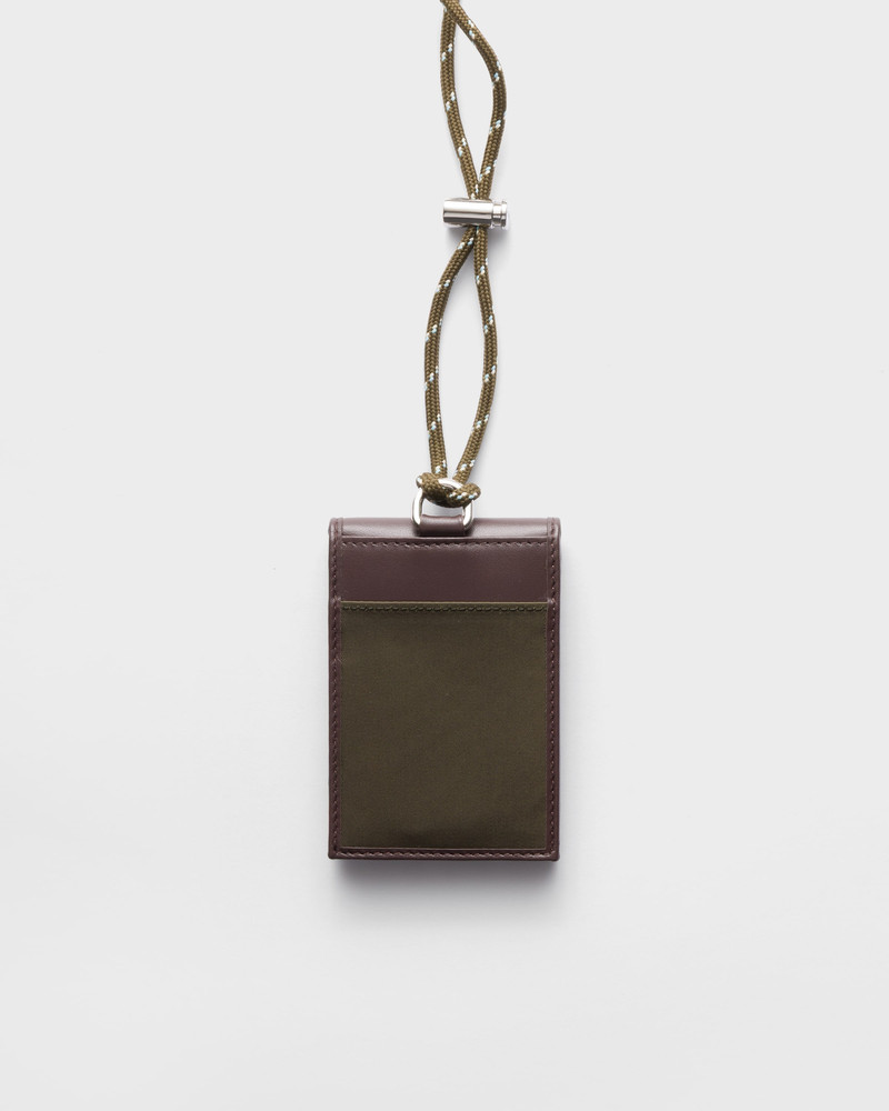 Prada Speedrock Re-Nylon and leather card holder with strap 3