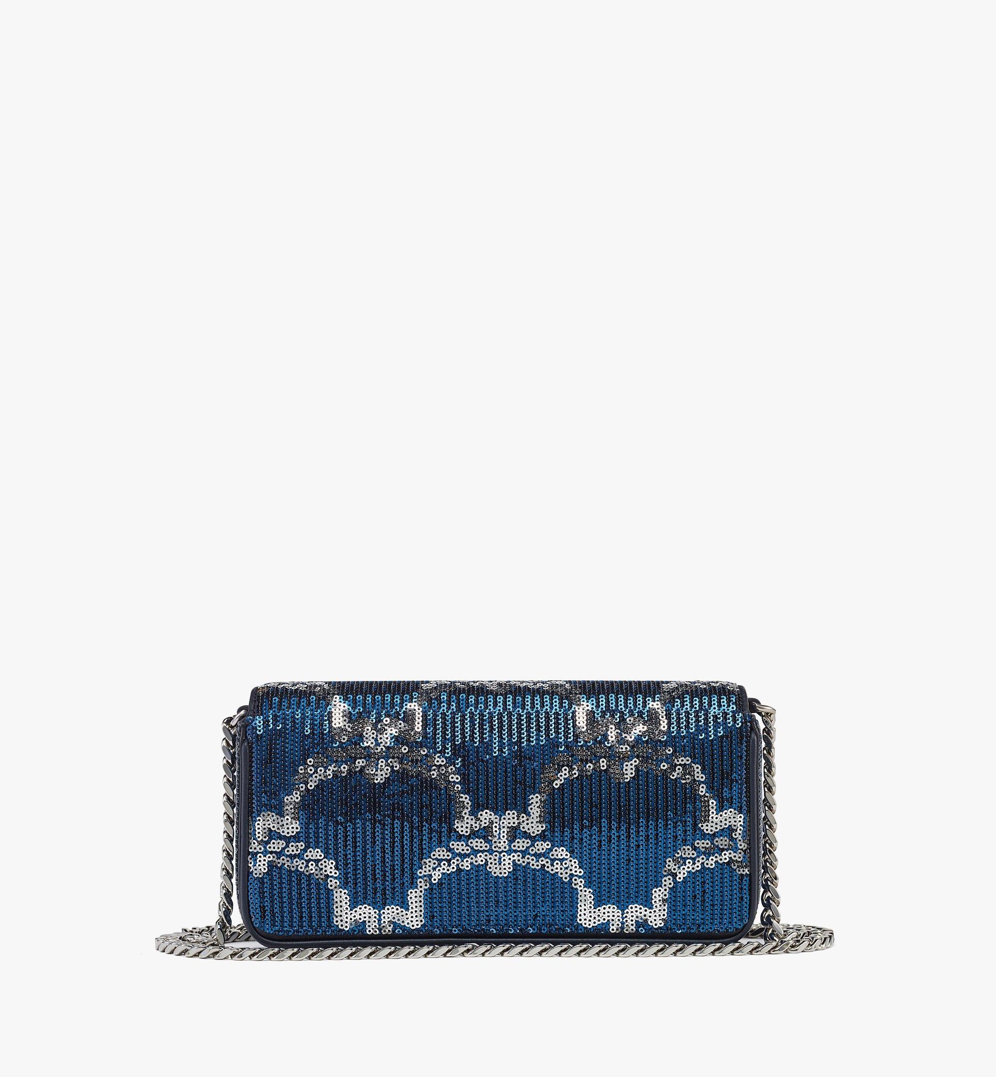 Himmel Shoulder Bag in Sequin Monogram Leather - 5
