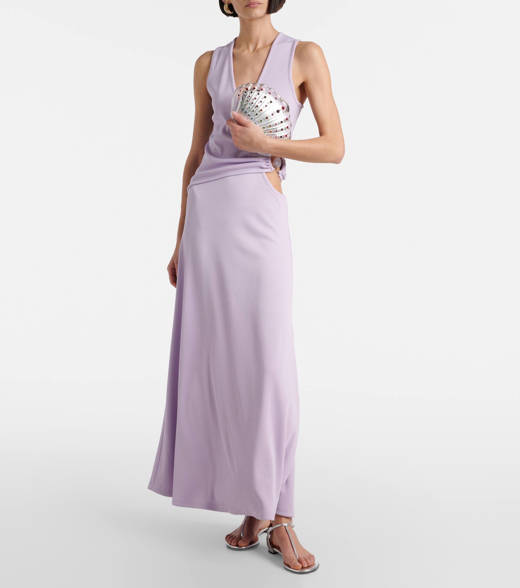 Crystal Shell embellished clutch - 5