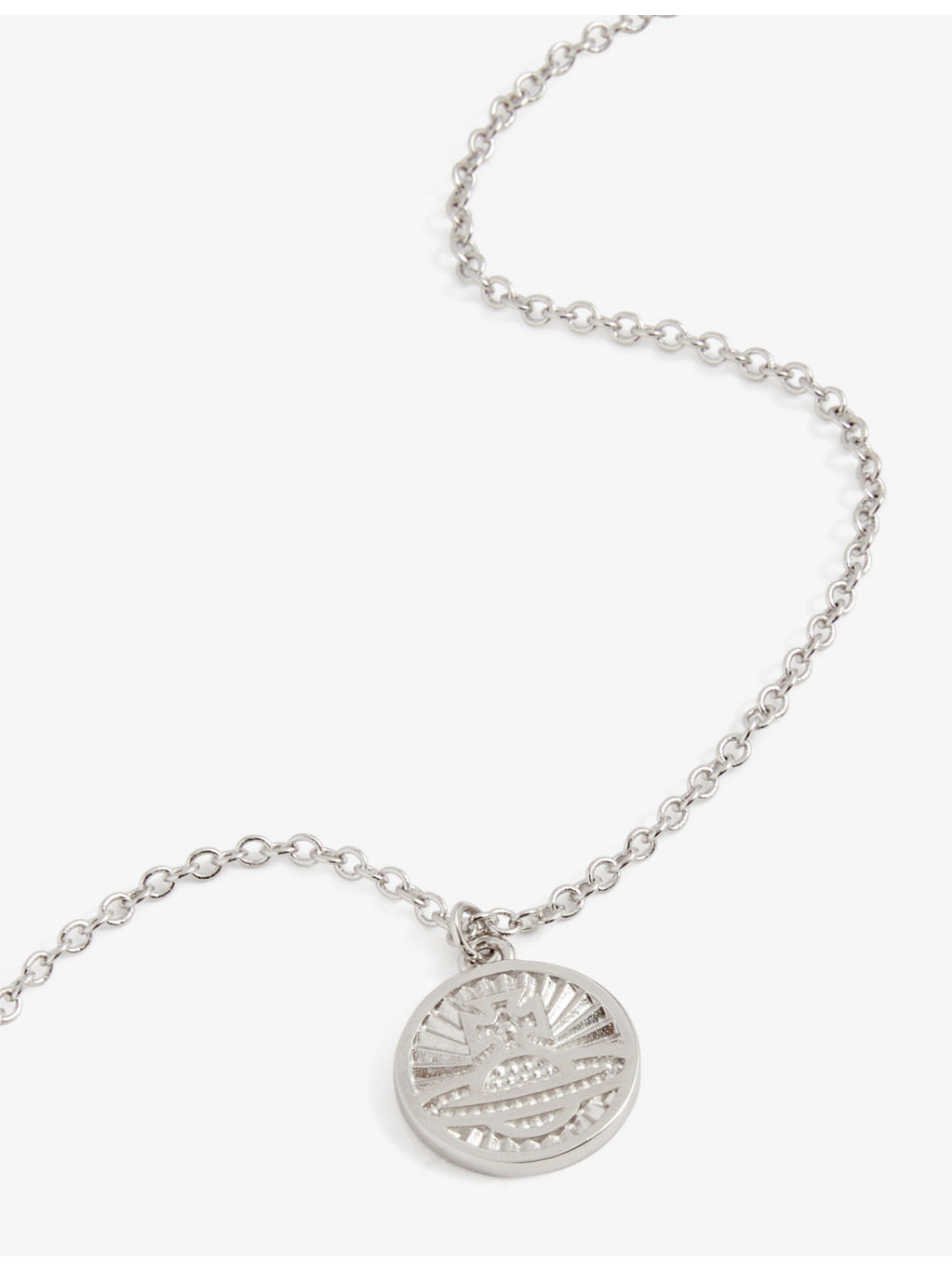 Richmond silver-toned plated brass pendant necklace - 2