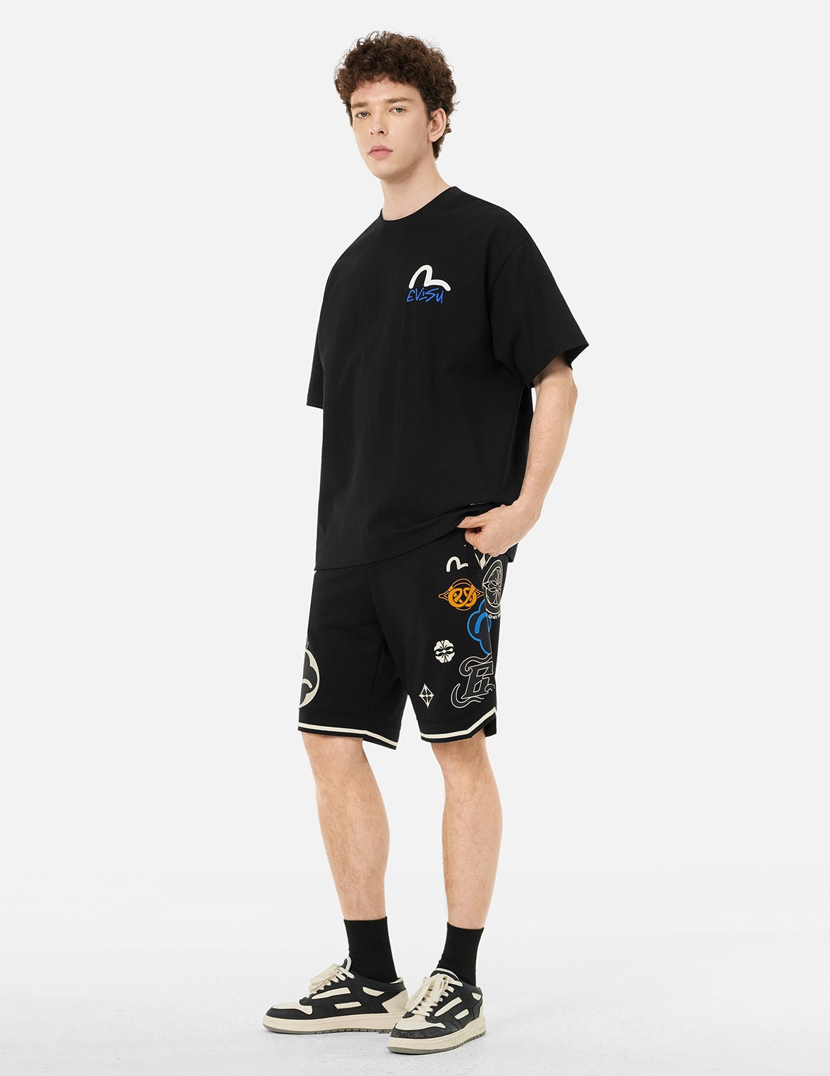Floral Godhead Print Loose Fit T-shirt - 3