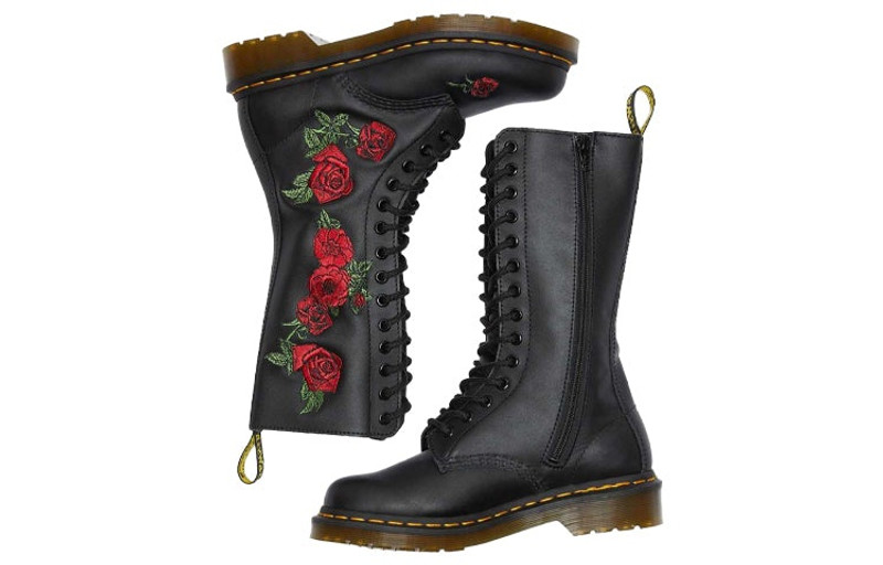 Dr. Martens (WMNS) Dr.Martens 1914 Vonda Leather Mid Calf Boots 'Black' 12761001 outlook