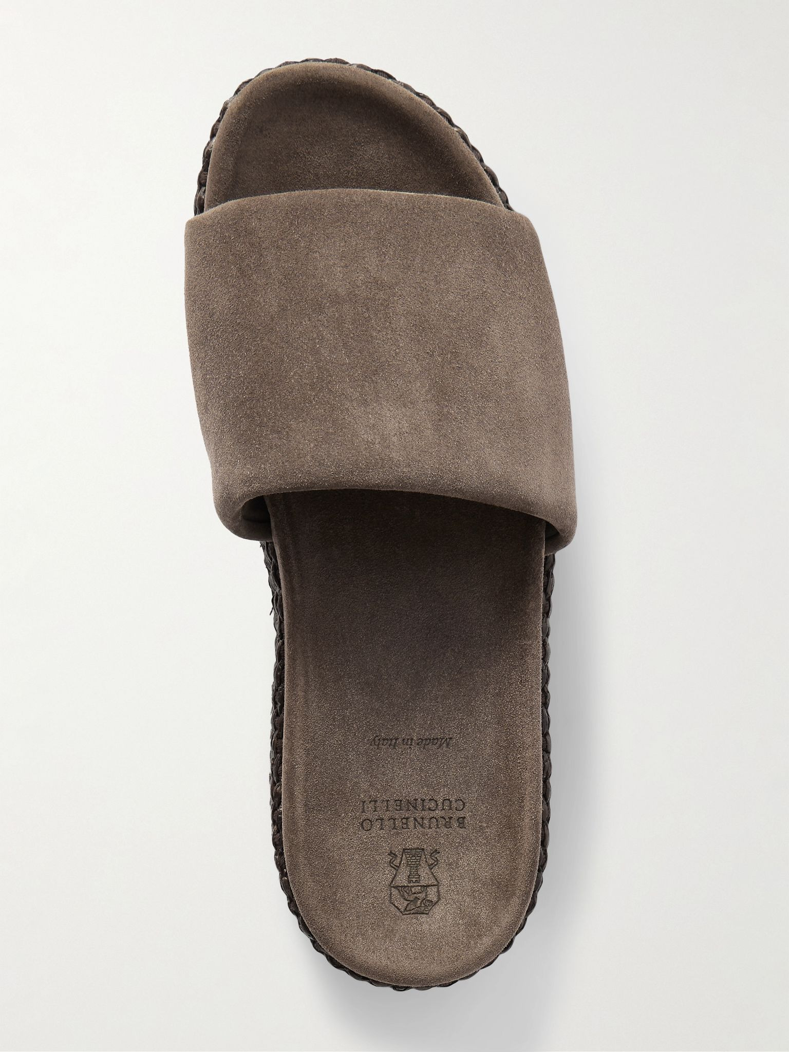 Suede platform espadrilles Dark brown - 5