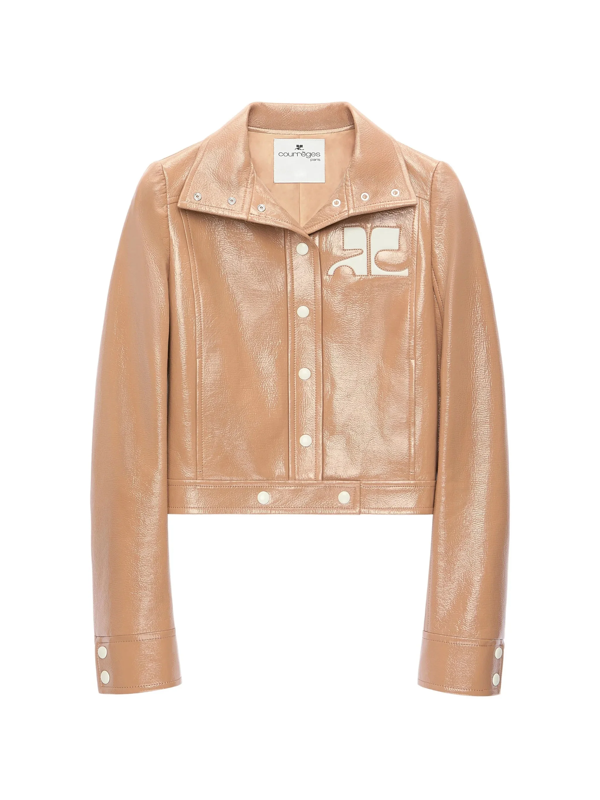Courrèges Reedition Vinyl Cropped Jacket - 1