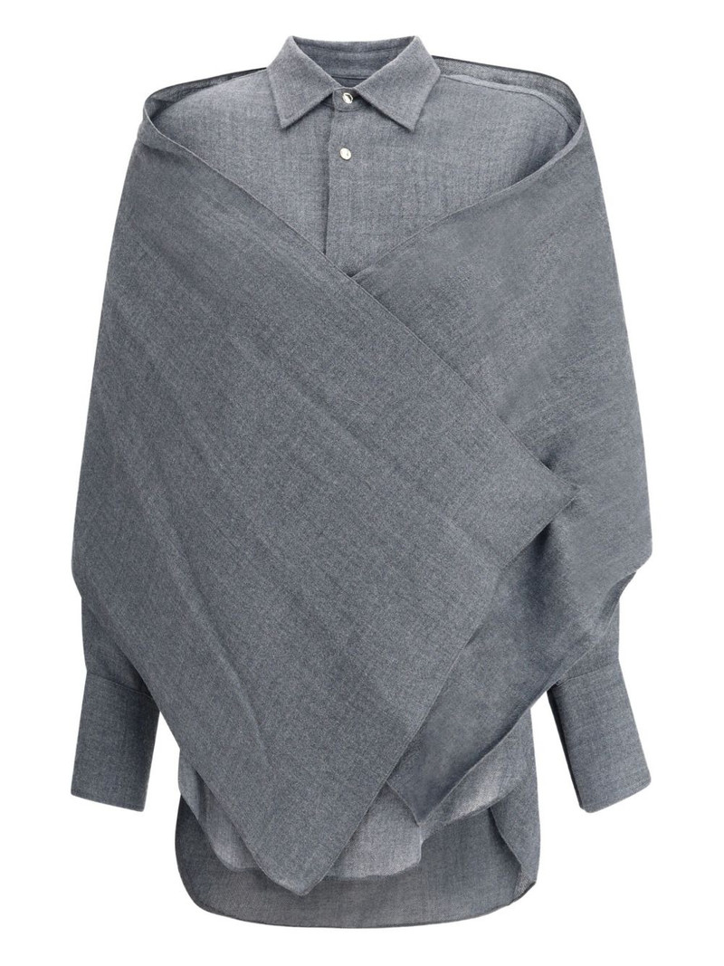 Georgia detachable-scarf shirt 1