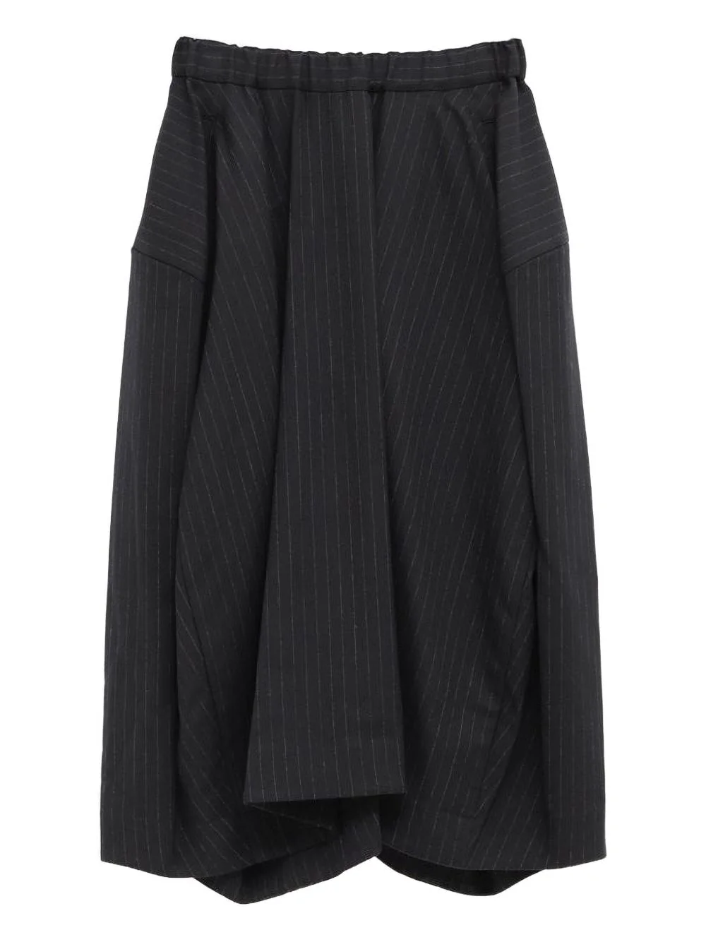 pinstripe-print midi skirt - 1