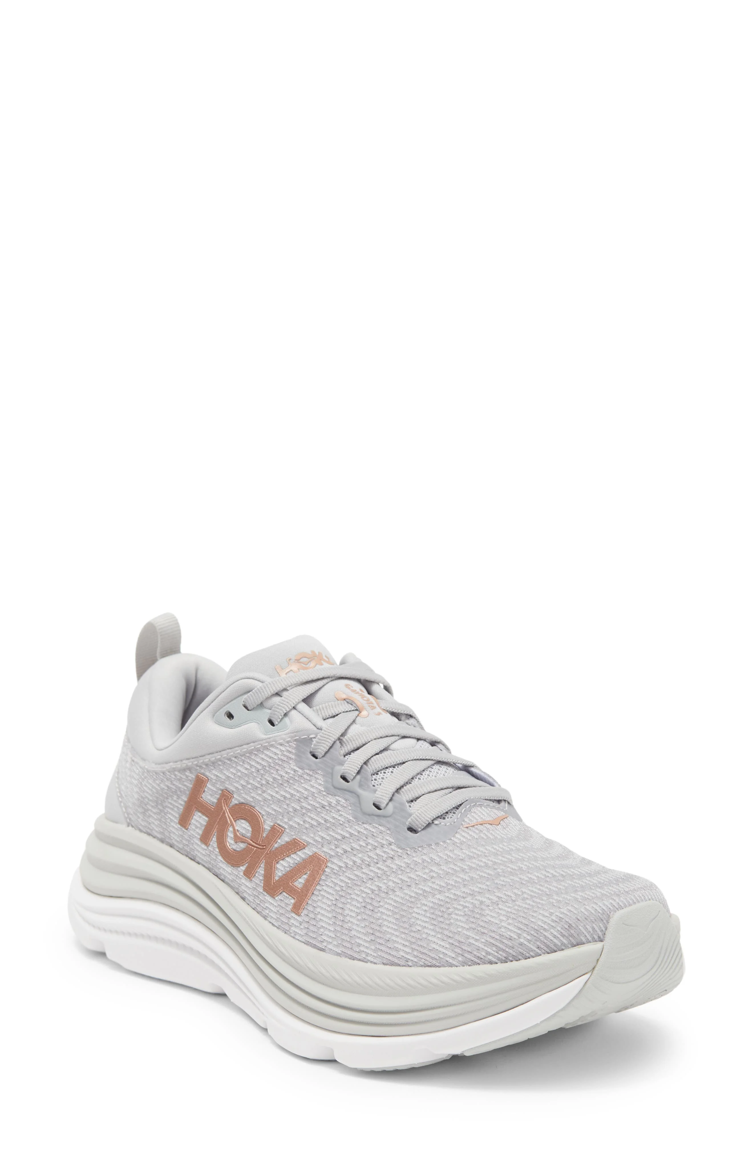 HOKA Gaviota 5 Running Shoe in Harbor Mist /Rose Gold at Nordstrom - 1