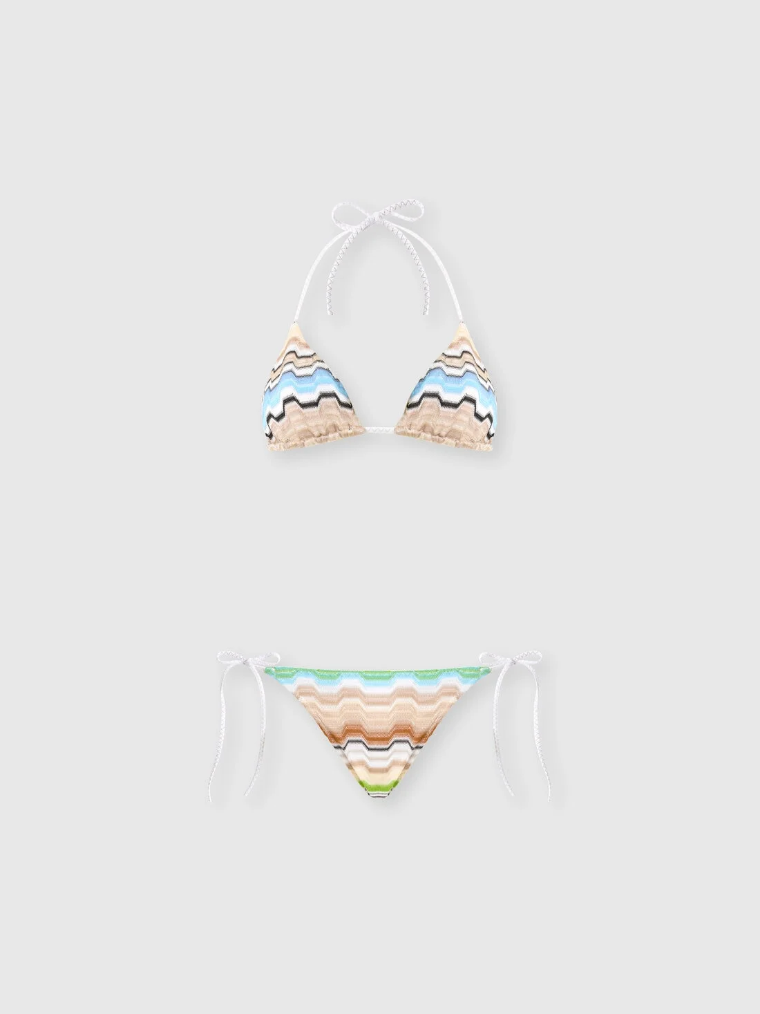 Bikini in pure viscose with greek motif - 1